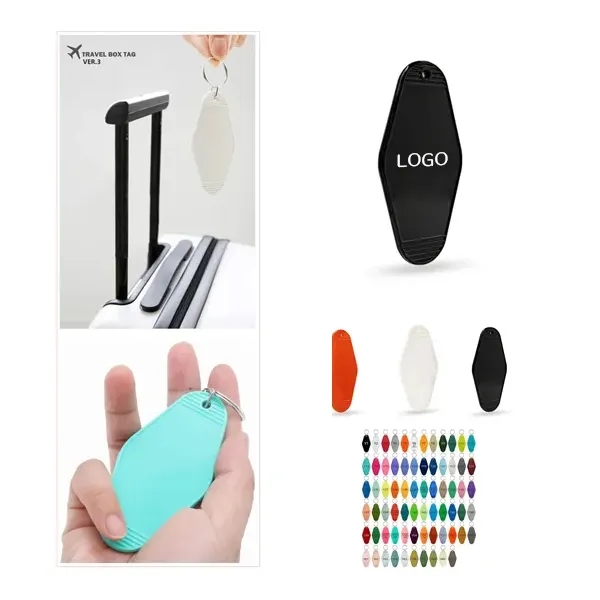 Diamond-Shaped Plastic Motel Key Tag 3