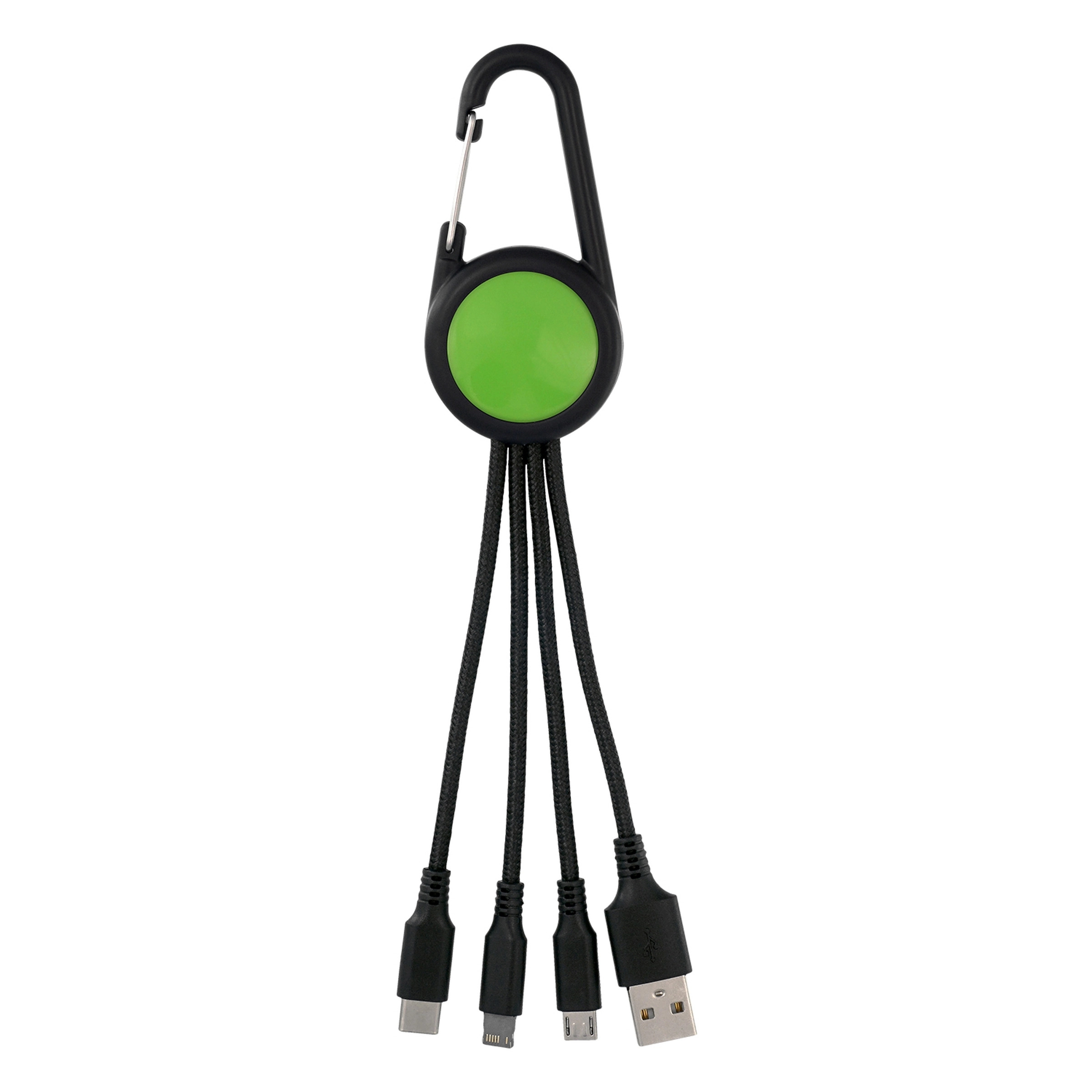 COLORFUL 3-IN-1 CARABINER CHARGING CABLE 24