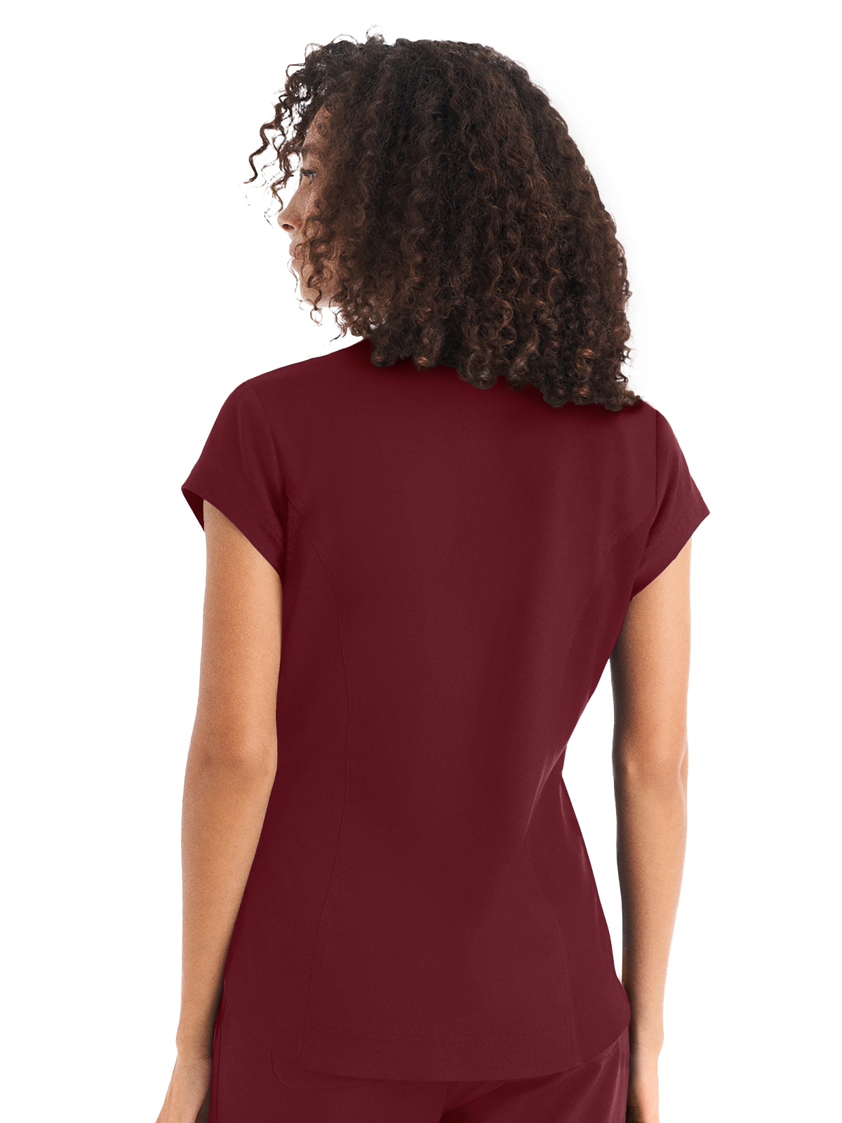 White Cross - CRFT - Women's One-Pocket V-Neck Top 12