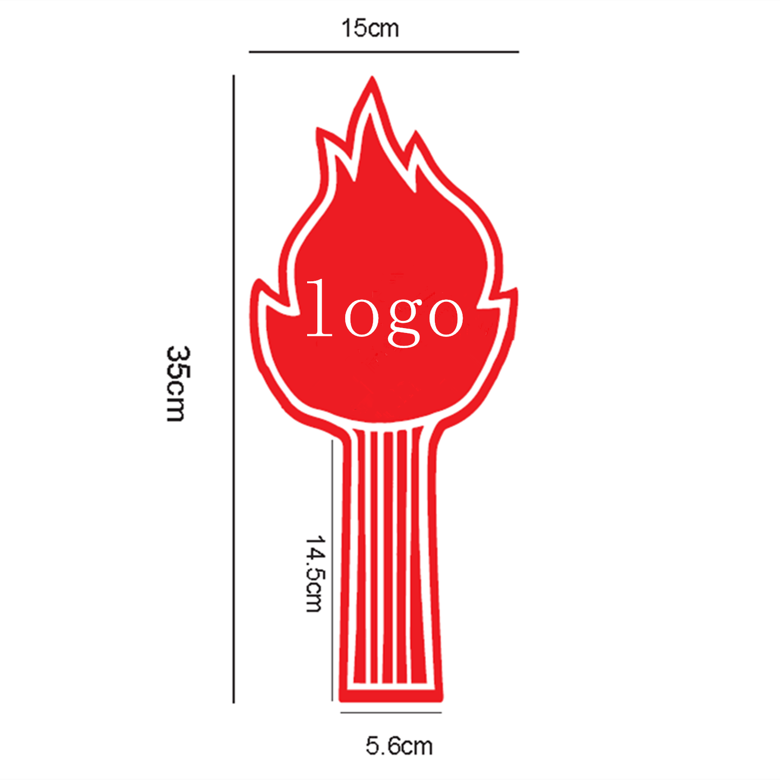 Cheering Foam Torch Waver Props 3