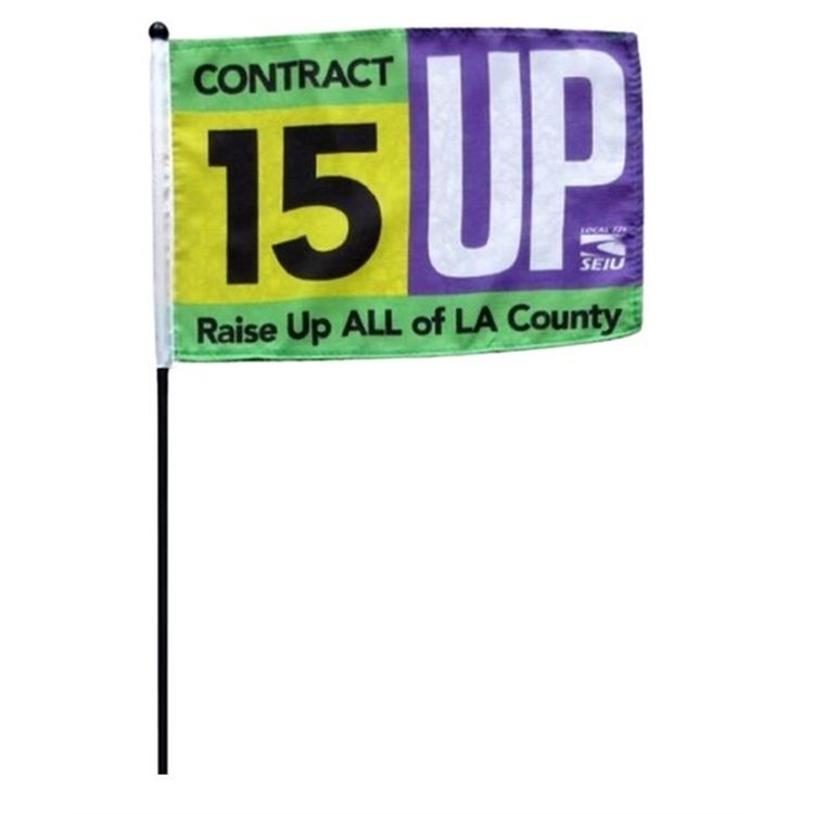12x18in Stick Flags - Custom Printed - Polyester 2