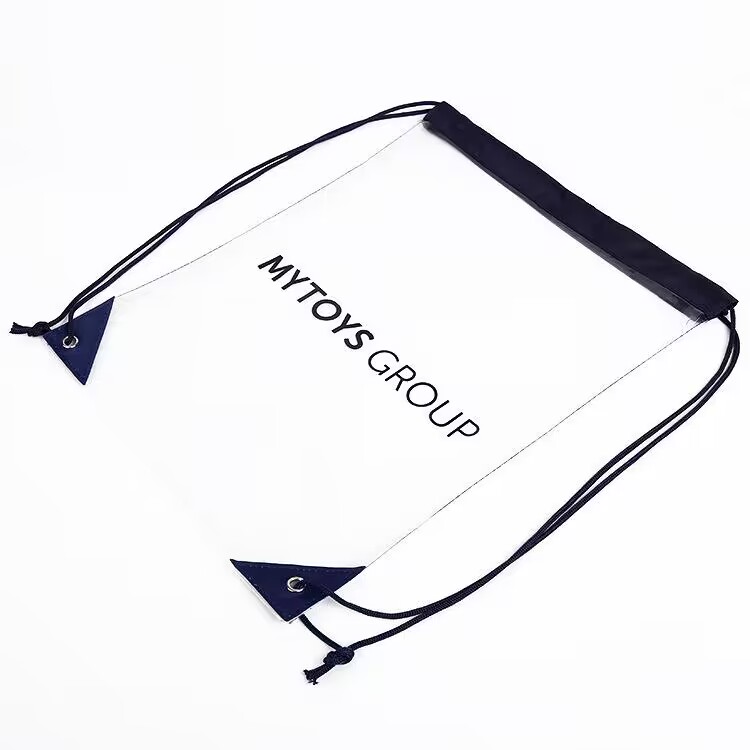 PVC Transparent Drawstring Backpack 4