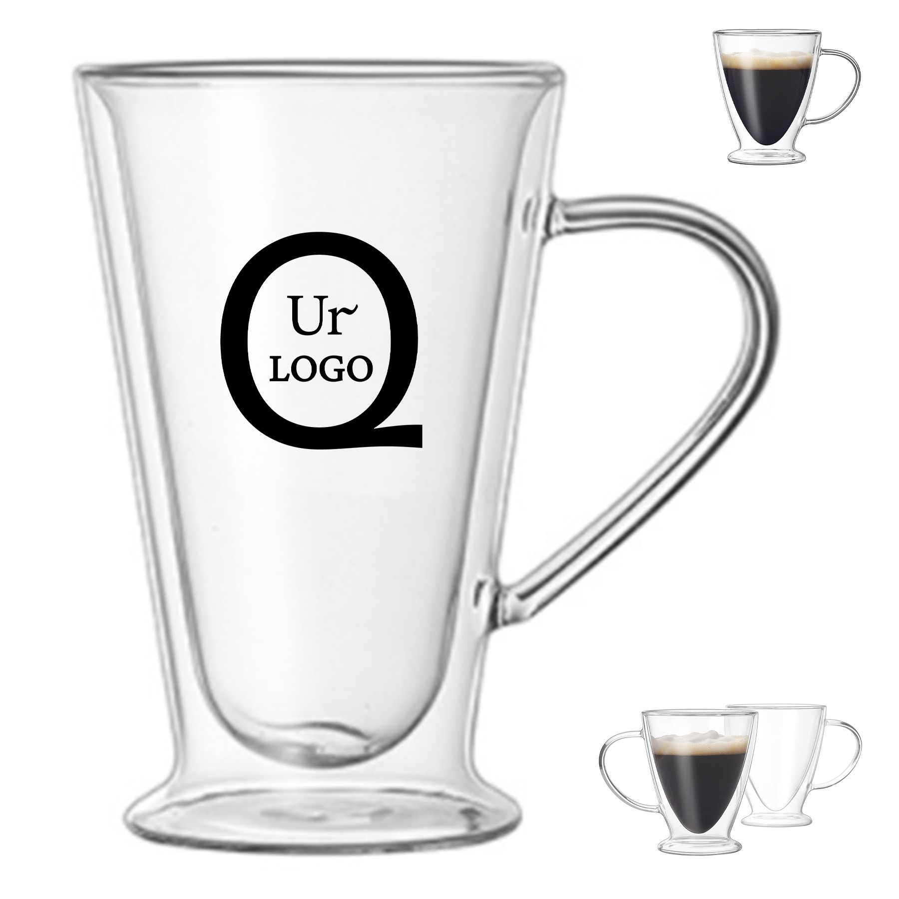 10Oz Double-Layer Glass Mug 1