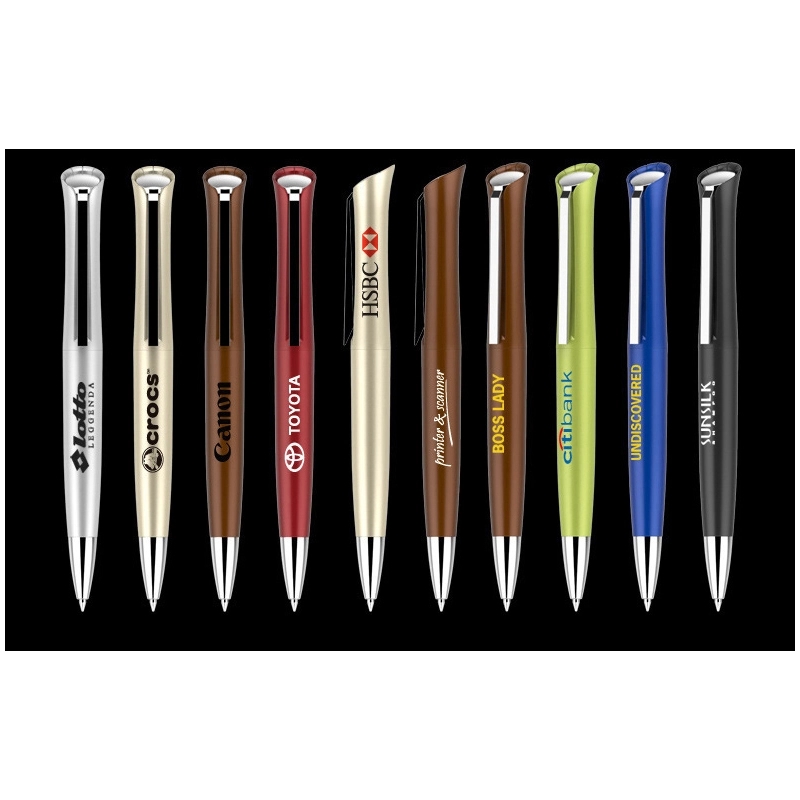 Custom ABS Materials Metallic Paint Ballpoint Pen 10