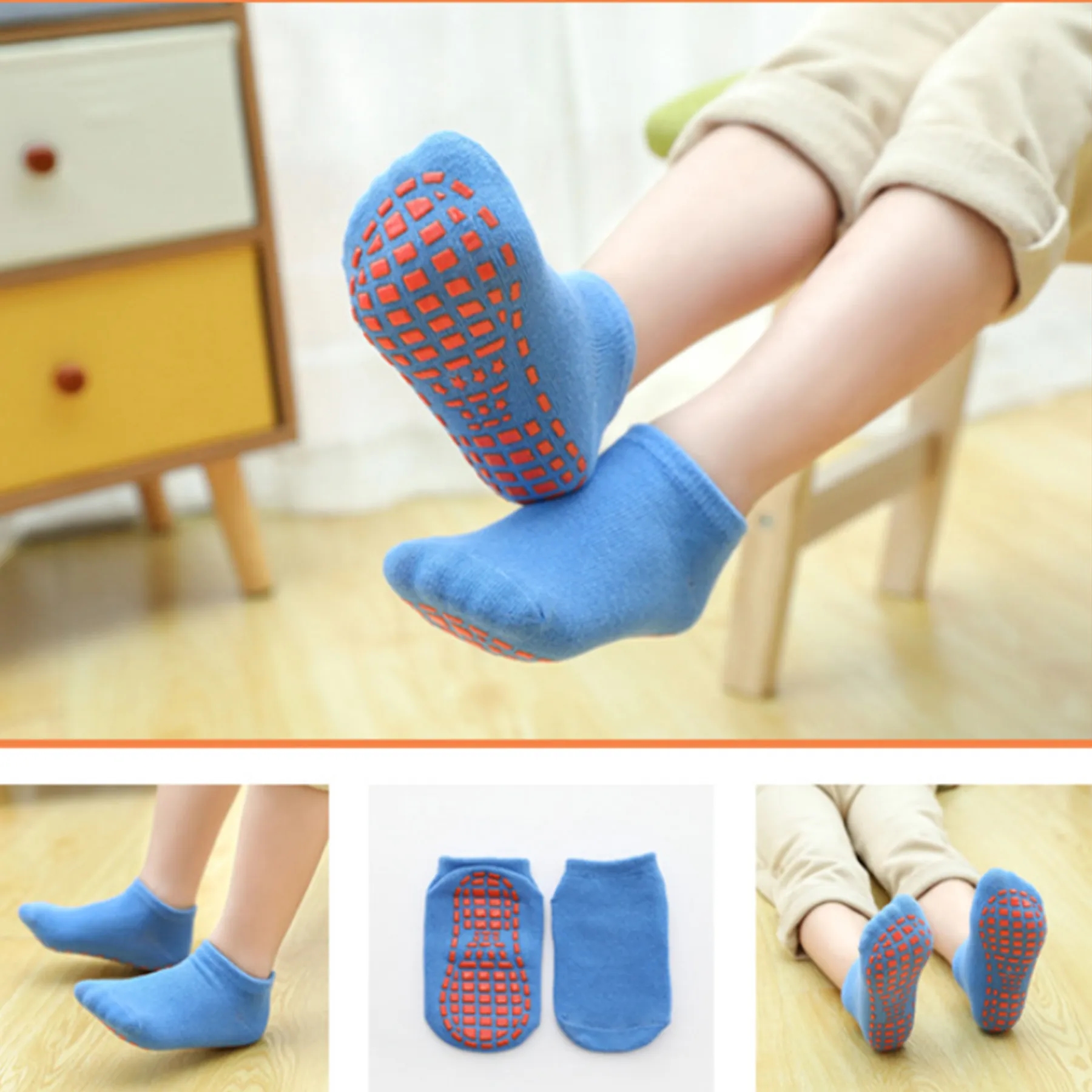 Cotton Early Education Yoga Socks 6