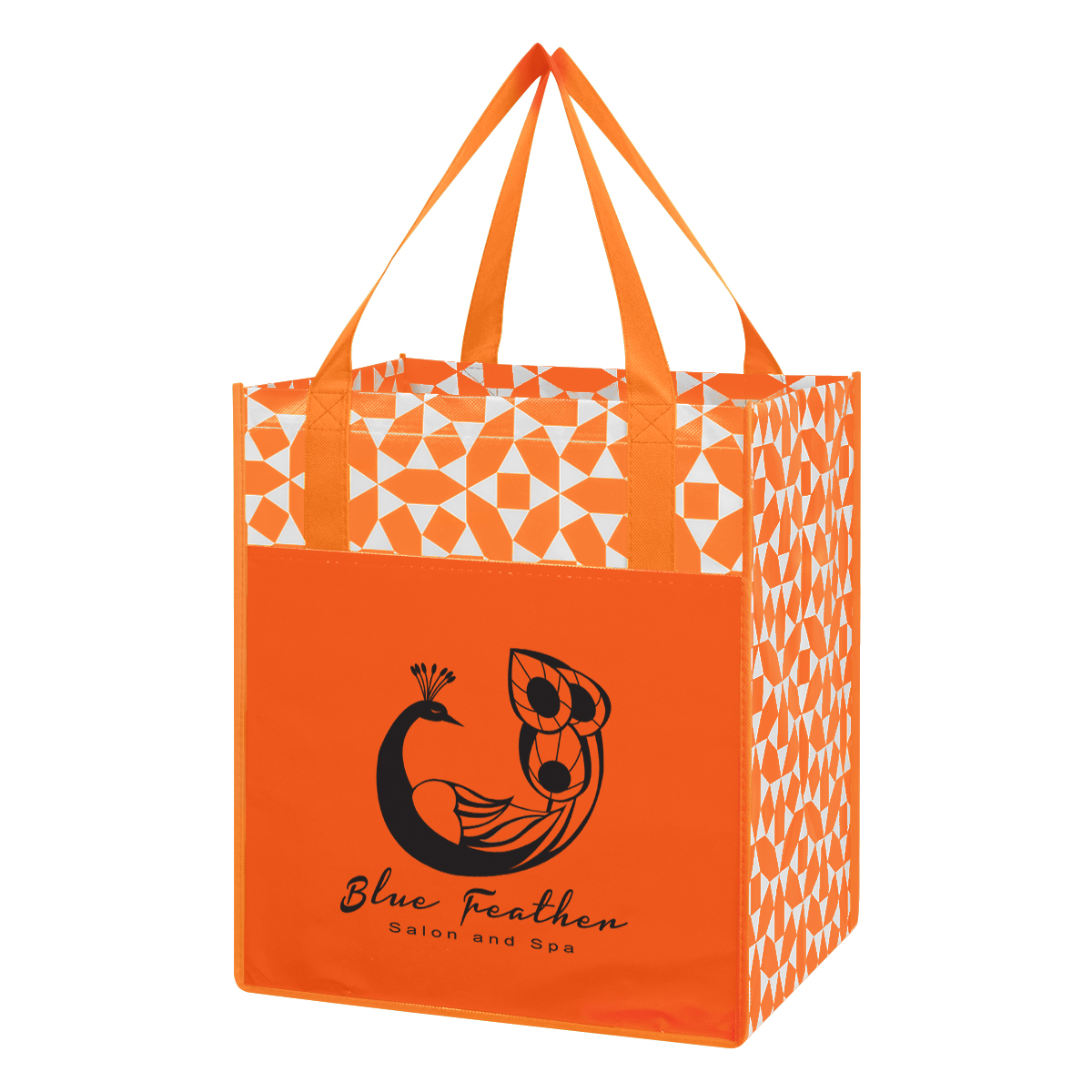 Non-Woven Geometric Shopping Tote Bag 9