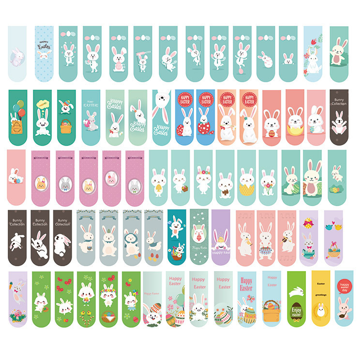 Floral Print Magnetic Paper Bookmark 2