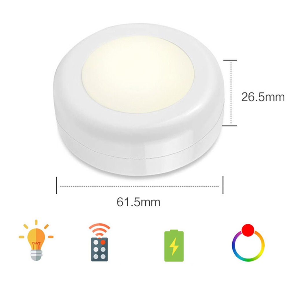 Adjustable remote control household kitchen bedroom cabinet 16 colors lamp night light LED light 2
