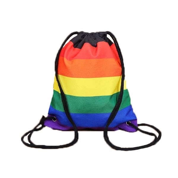 Rainbow Drawstring Backpack 2