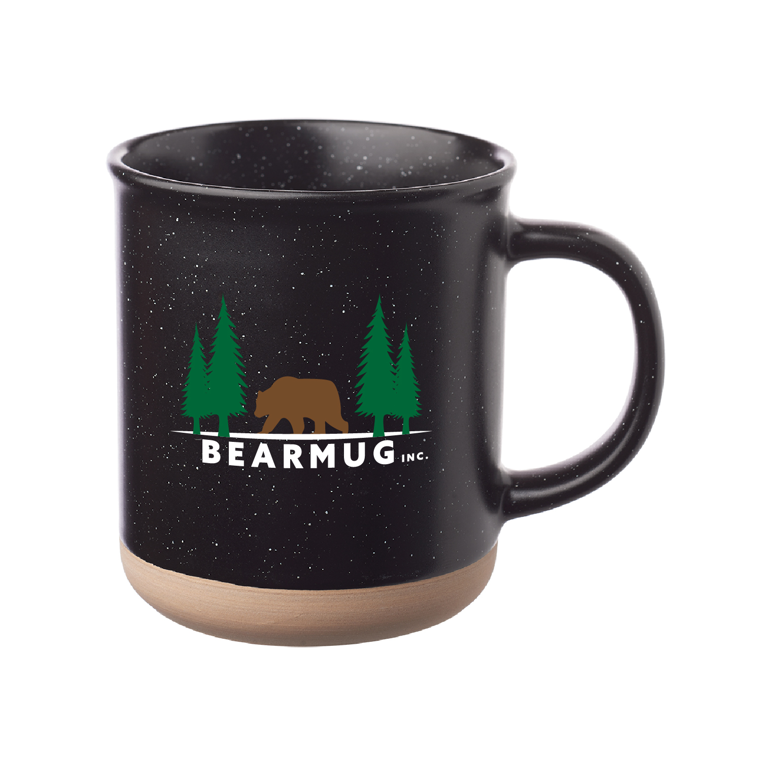 13.5 oz. Speckled Clay Coffee Mug (Full Color Imprint) 4