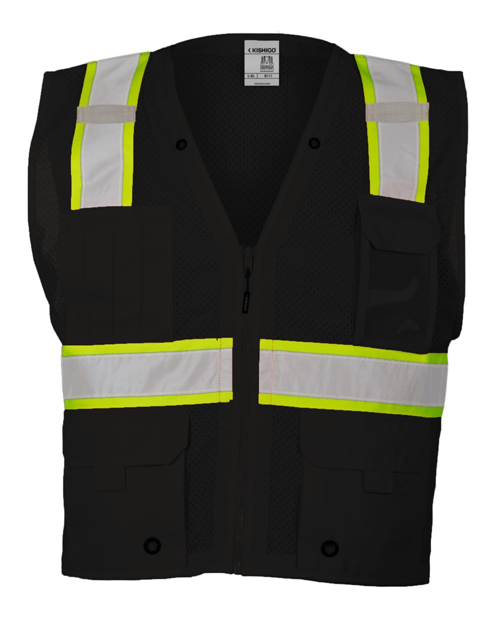 Unisex EV Series® Enhanced Visibility Multi-Pocket Mesh Vest - B100-111 31