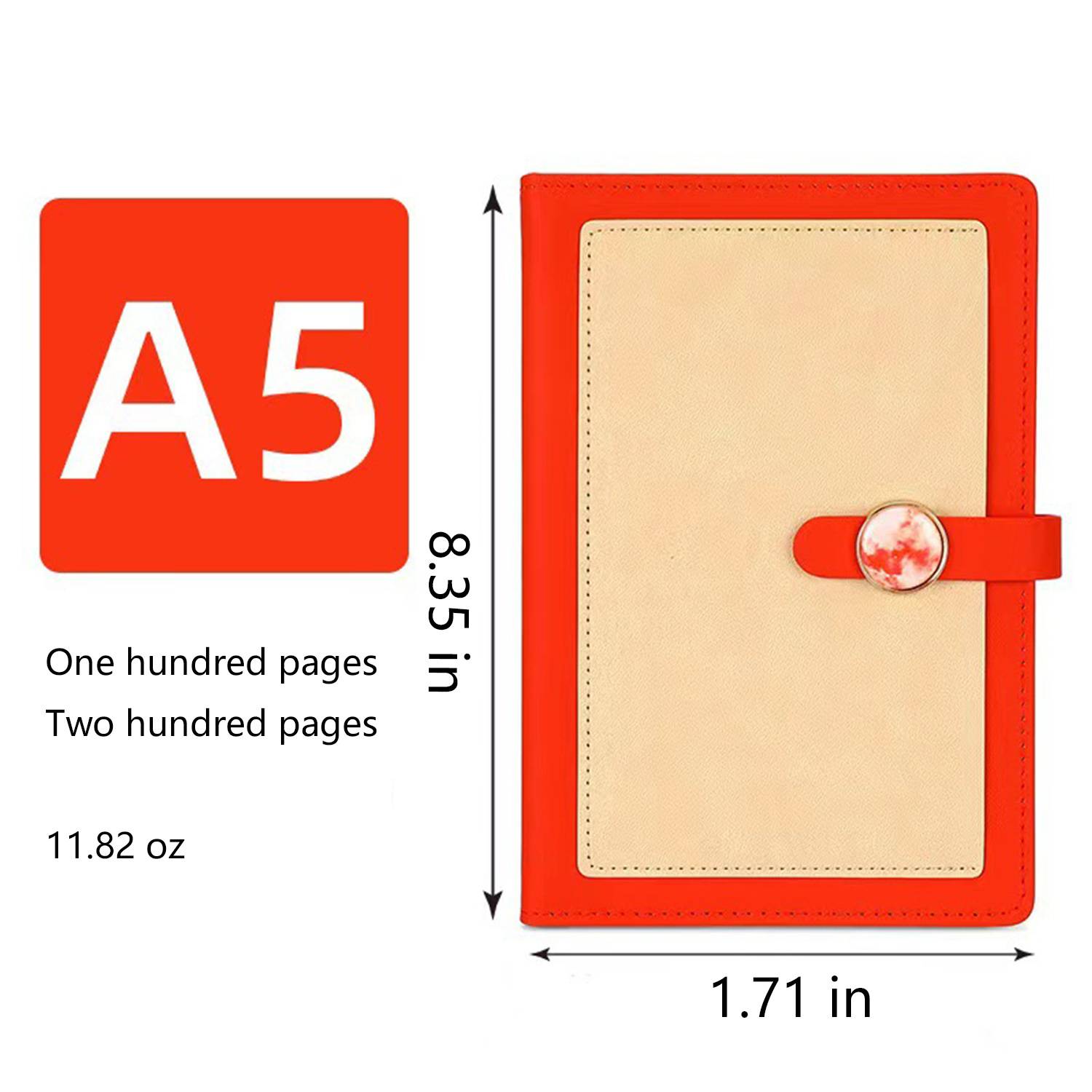 A5 Buckle PU Leather Multi-color Notebook 3