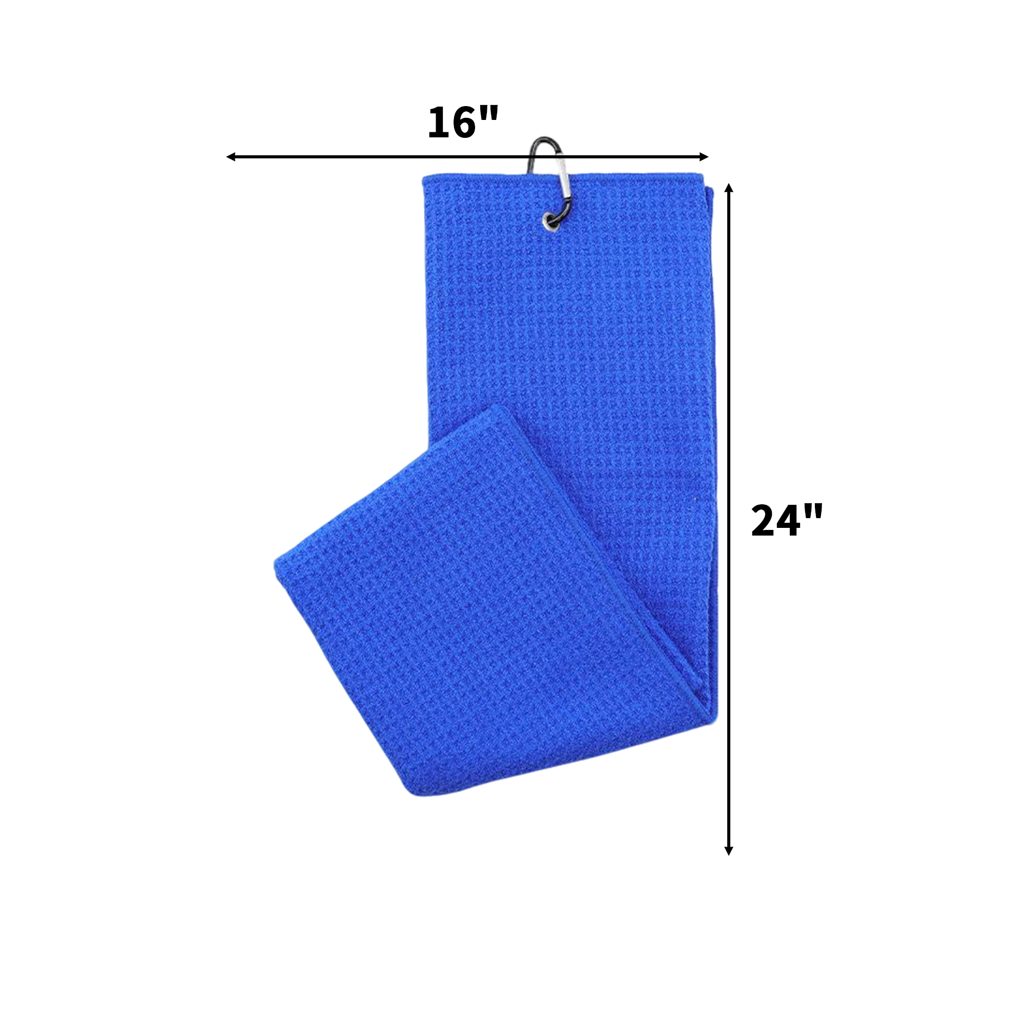 Sixteen Inch By Twenty Four Inch Golf Waffle Towel With Clip 7