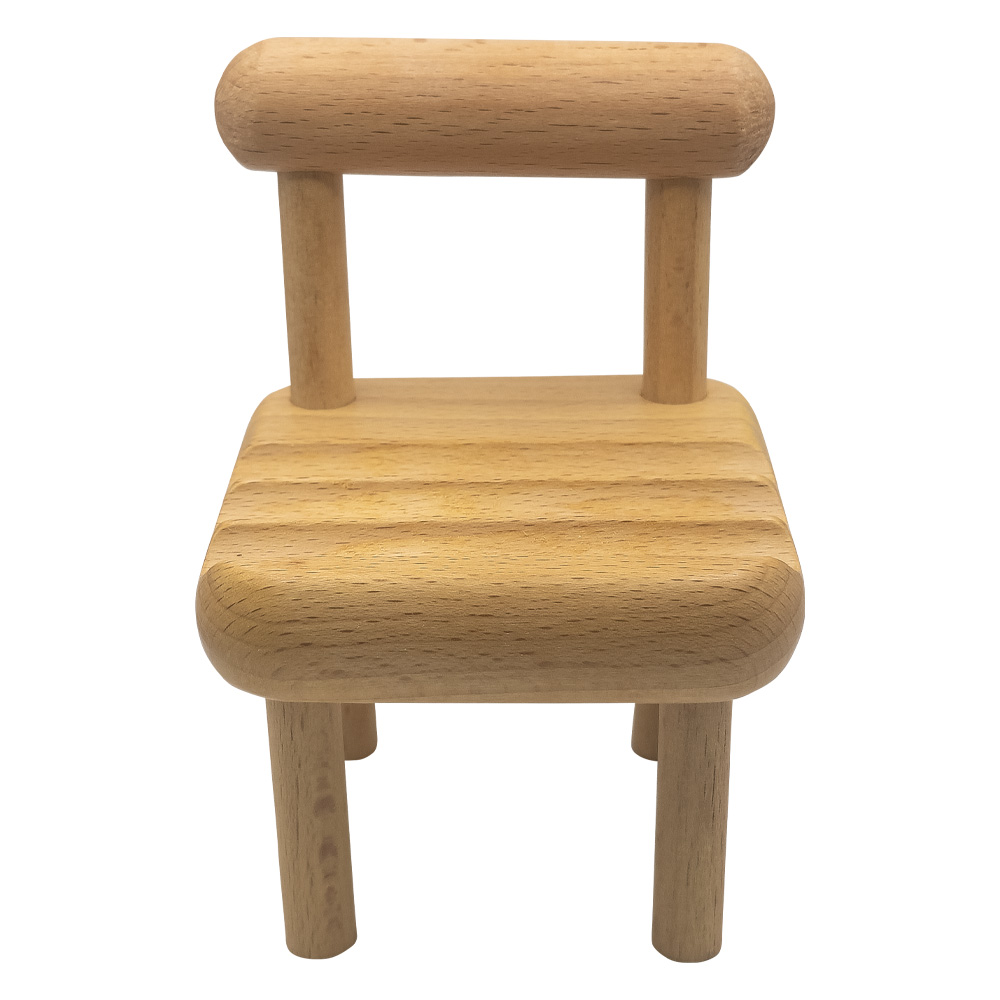 Wooden Chair Phone Holder 1