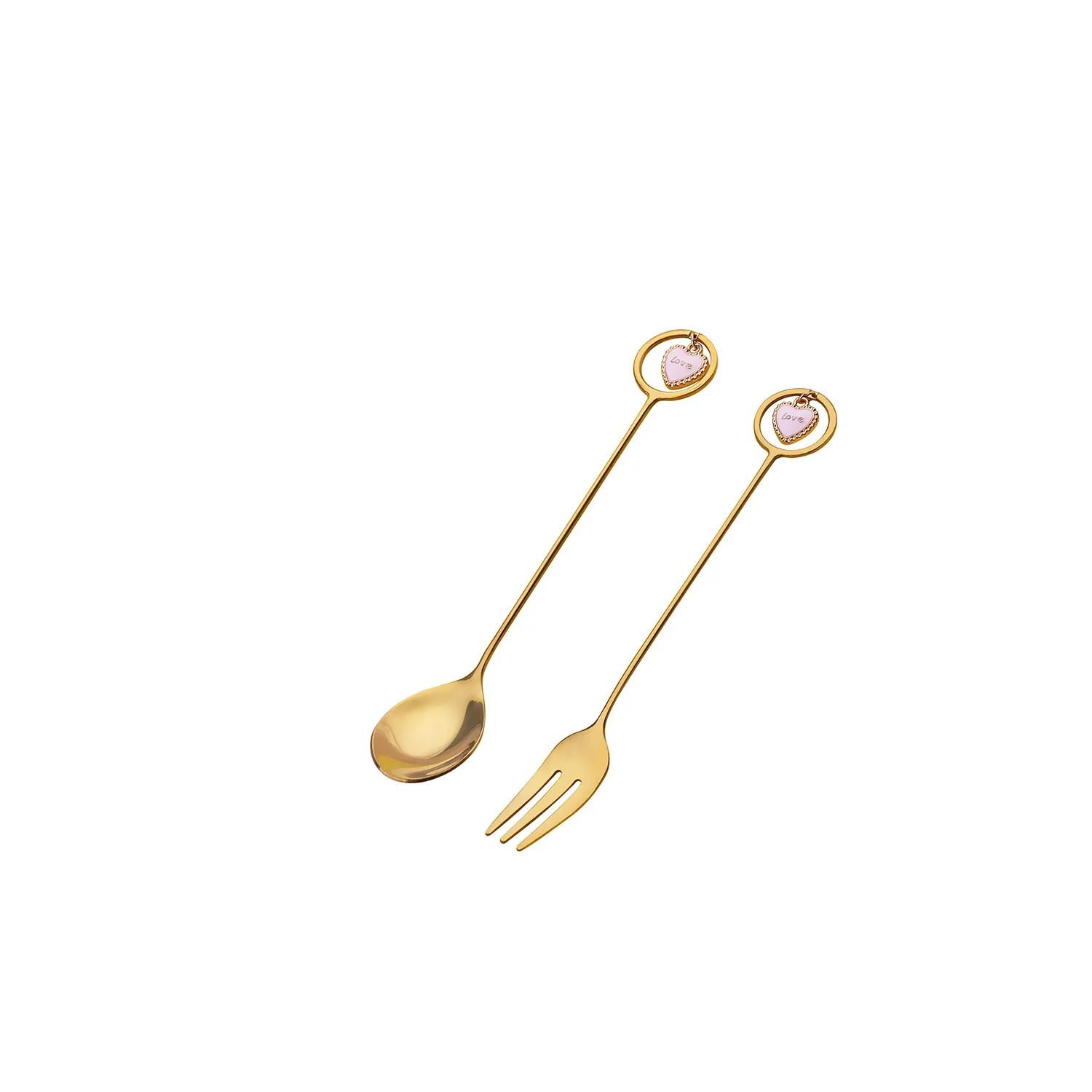 2Pcs Spoon Fork Gift Set 7
