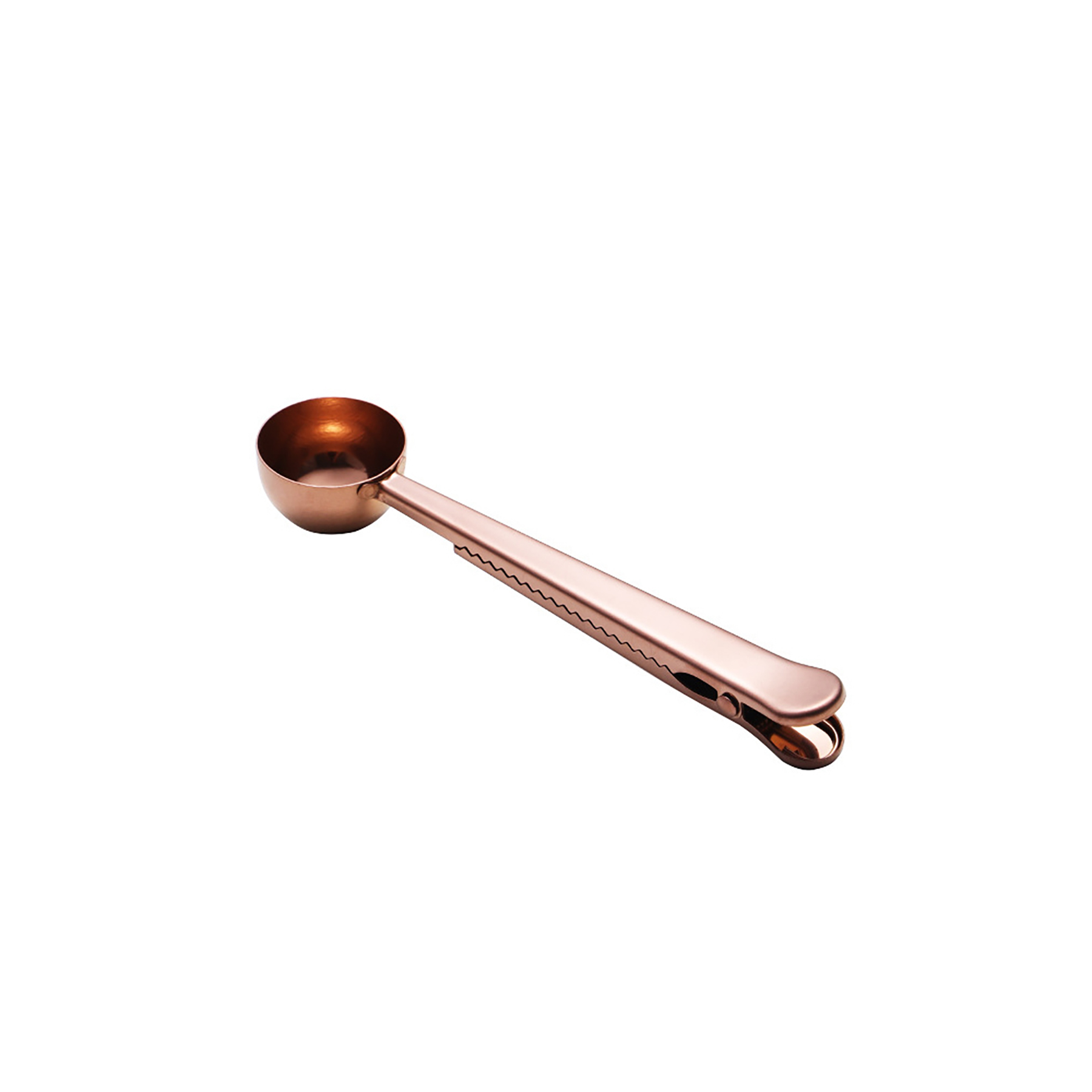 Stainless Steel Kitchen Supplies Coffee Scoop With Clip 2