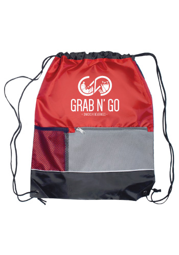 Front Pocket Drawstring Backpacks 9