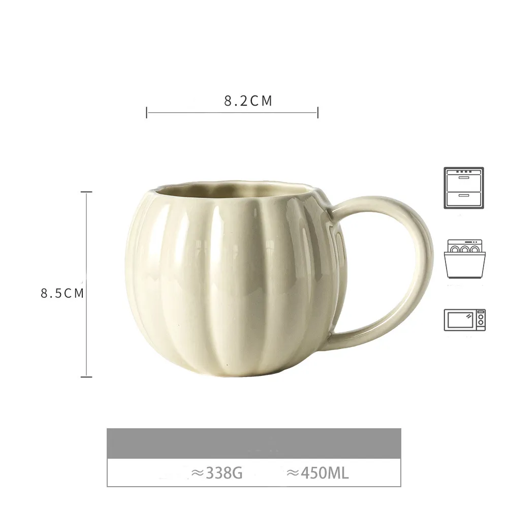 Cute Pumpkin Ceramic Mug 7
