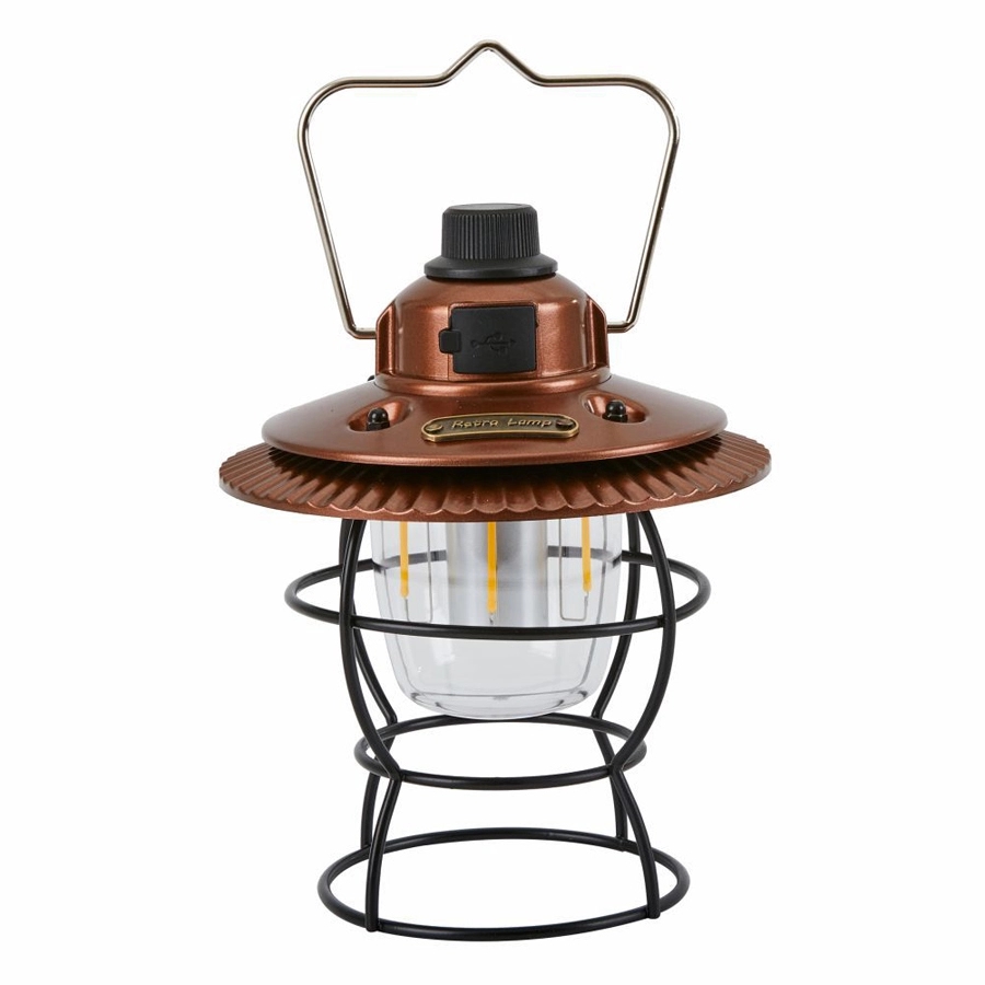 Retro Outdoor Camping Light & Picnic Lantern with Power Bank 5