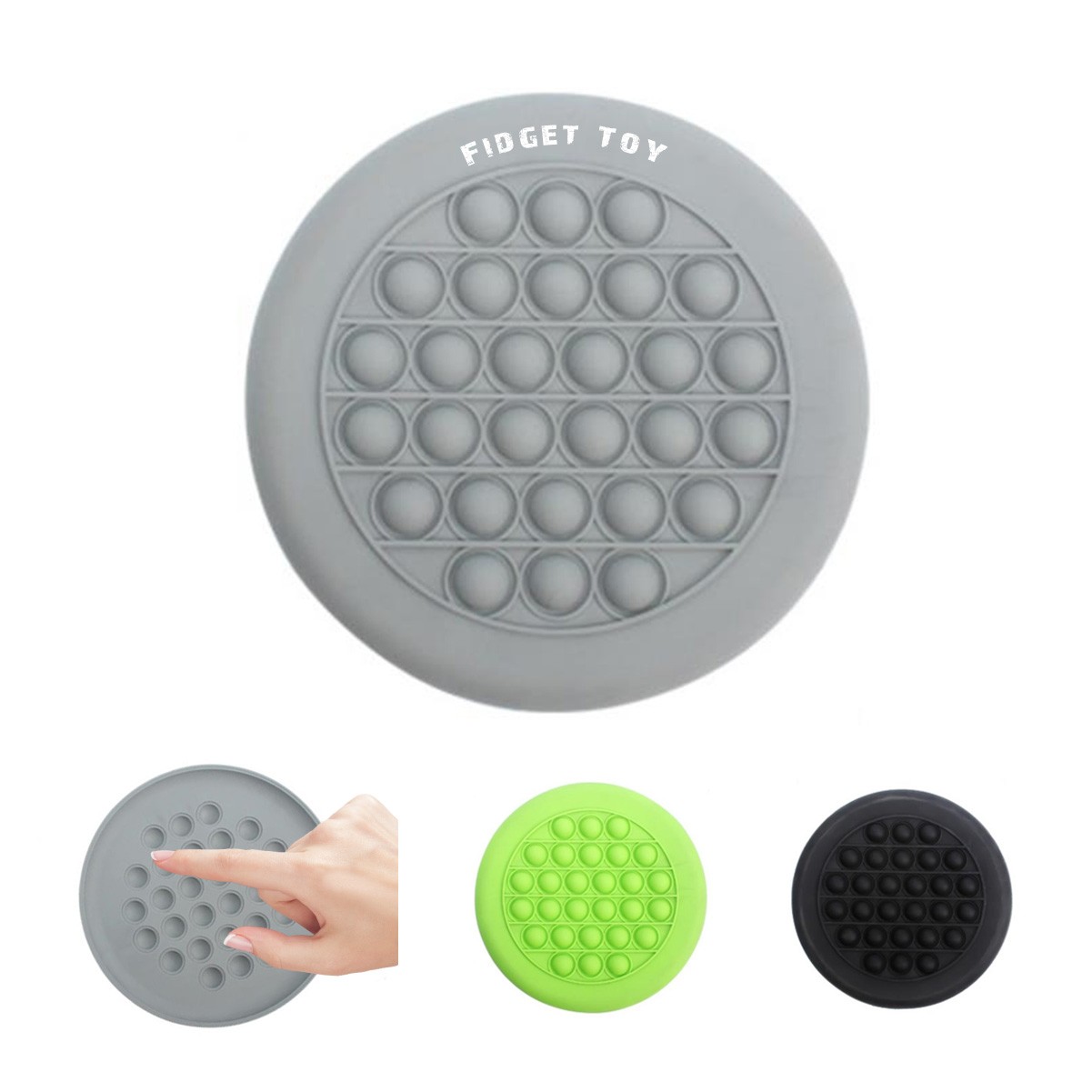 Push Pop Stress Reliever Flying Disc 6