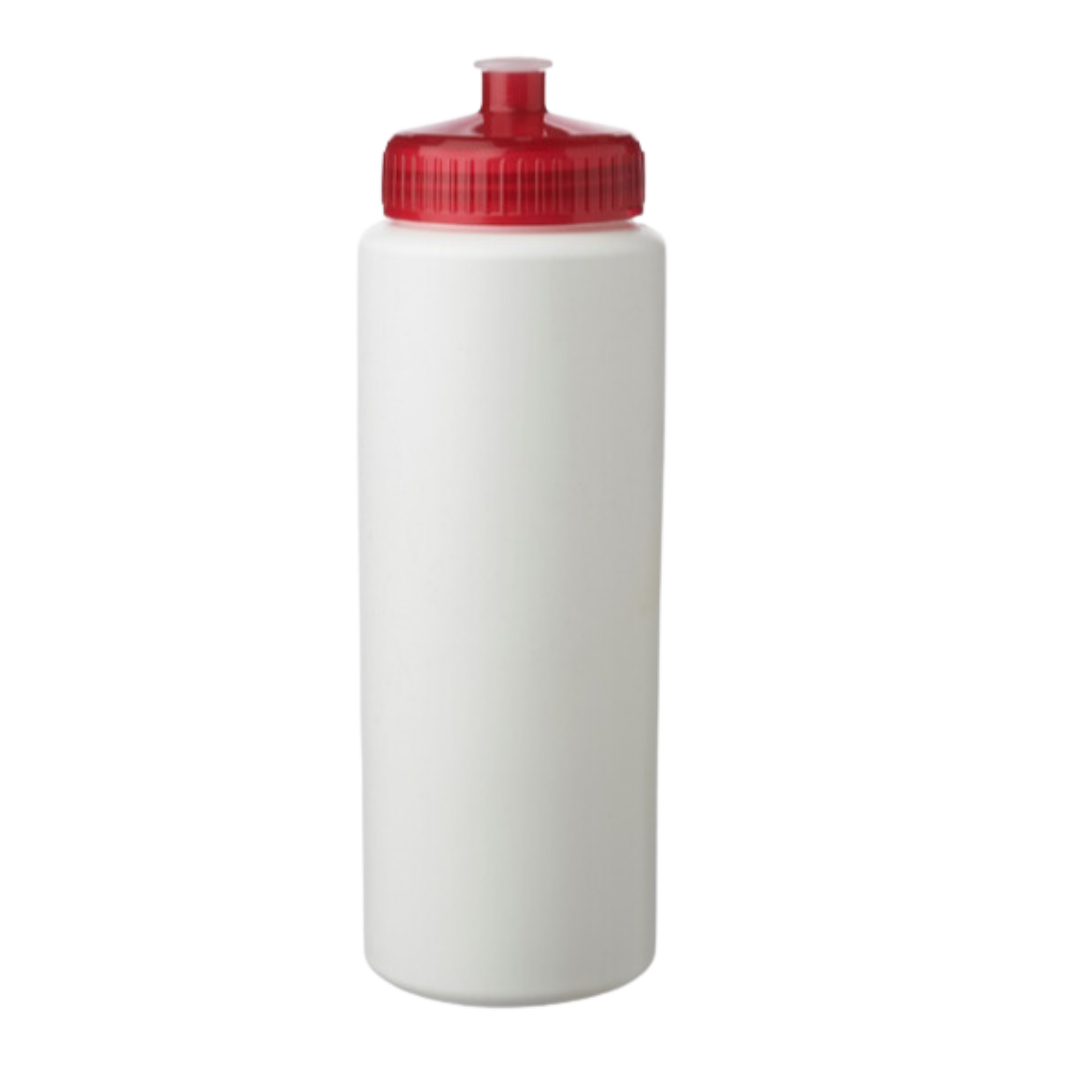 White HDPE 32 oz. Economy Sports Bottle with Push Pull Lid 8