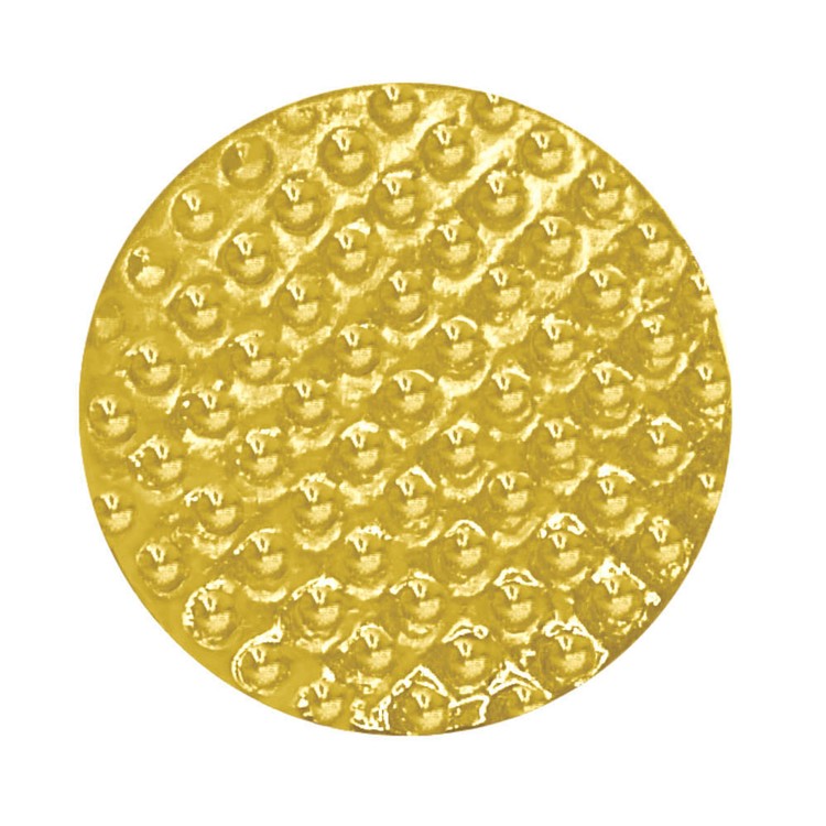Golf Ball Bright Gold Chenille Lapel Pin