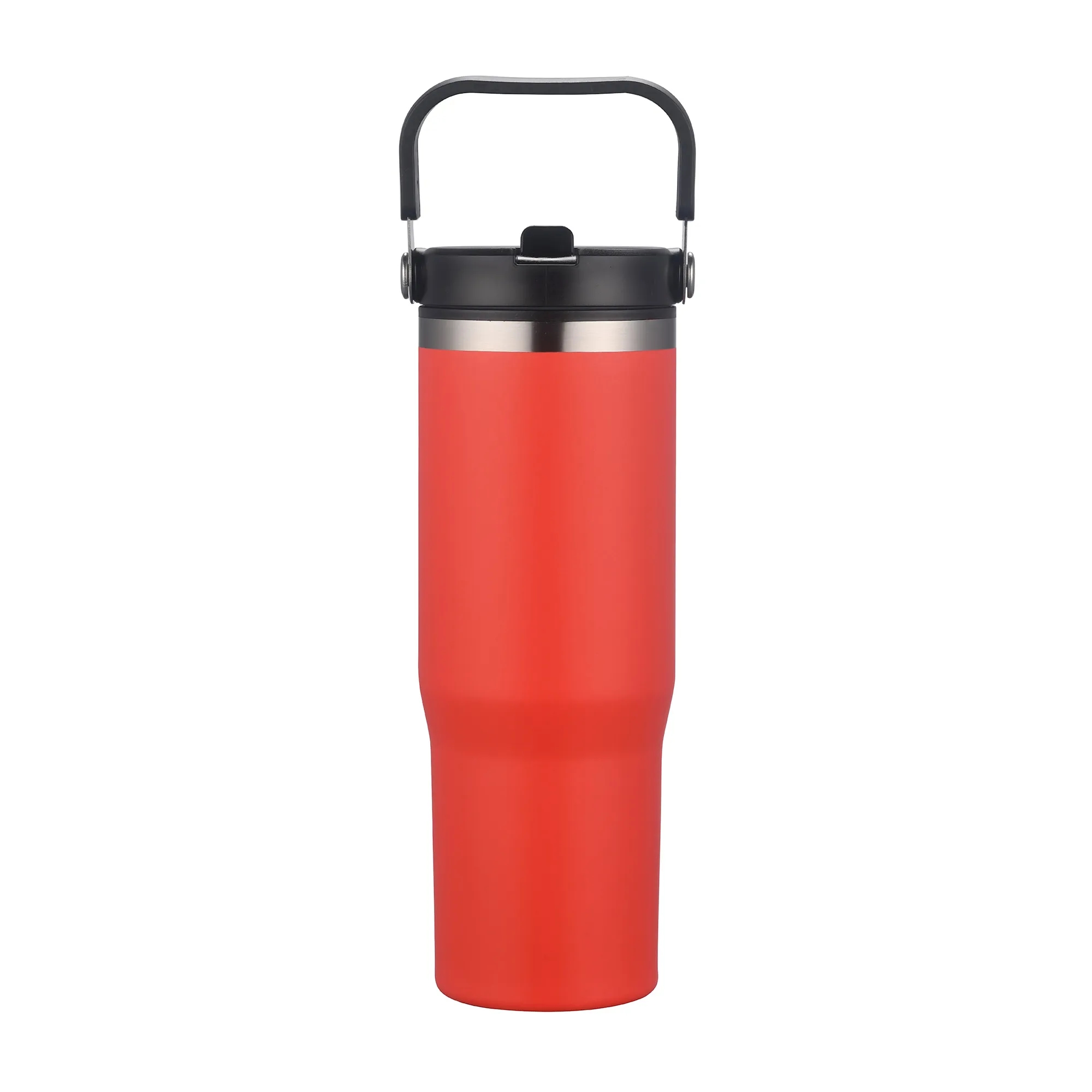 30oz. Double Wall SS / PP Mug with Handle and Flip Straw 1