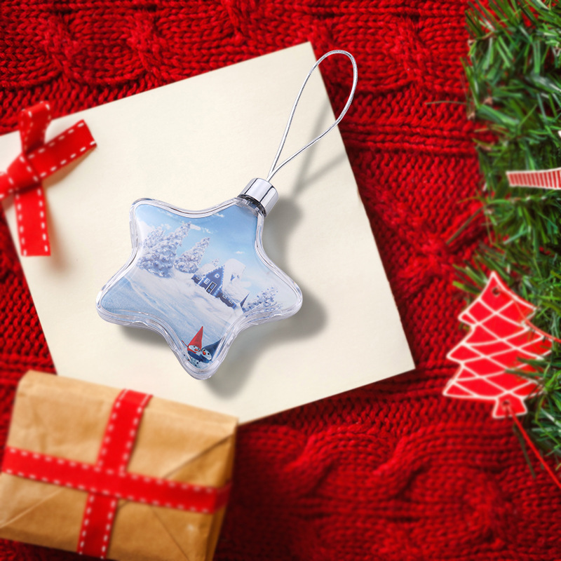 Heat-Transfer Plastic Acrylic Christmas Ornaments 4