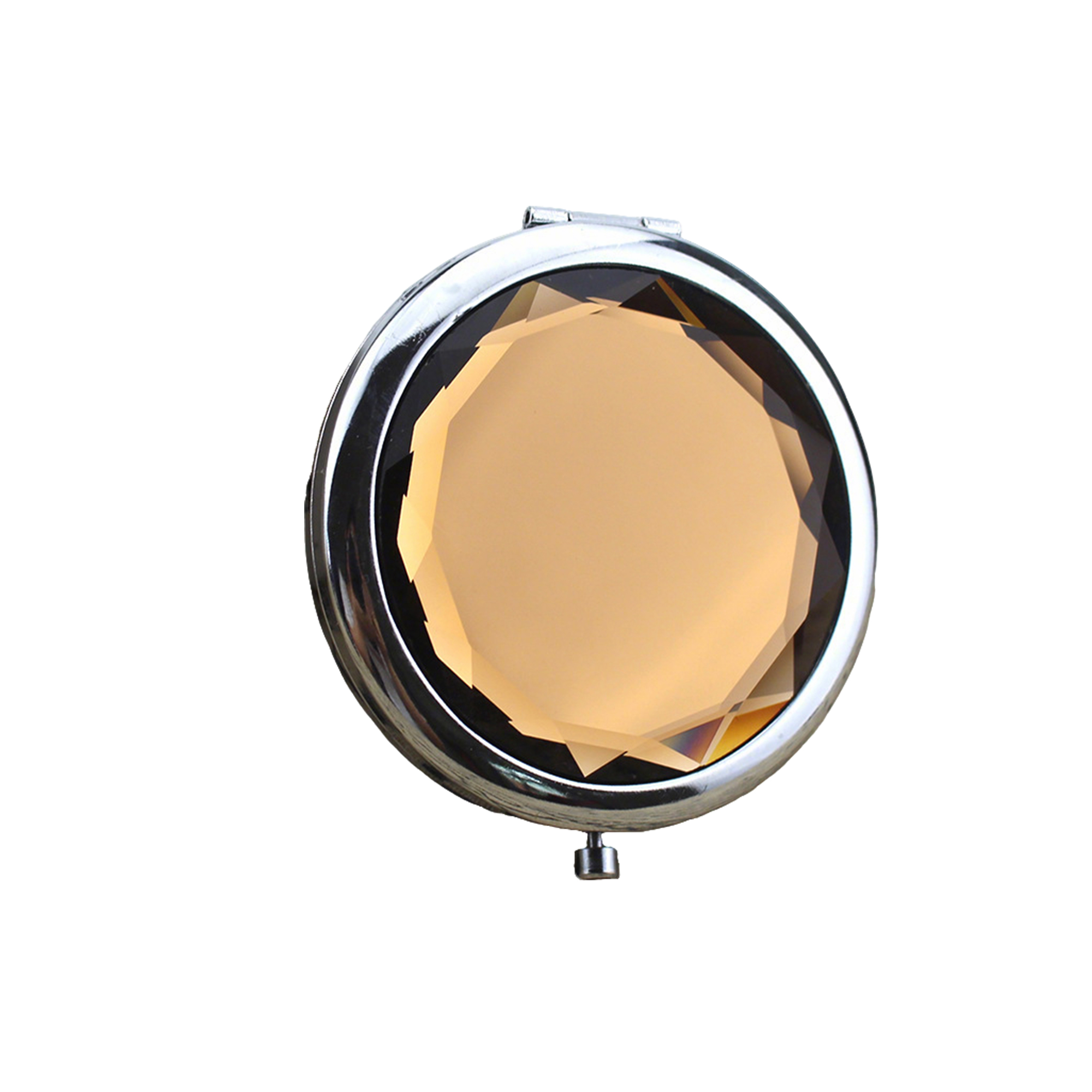 Crystal Folding Vanity Mirror With Dual Magnification 2.8" 7