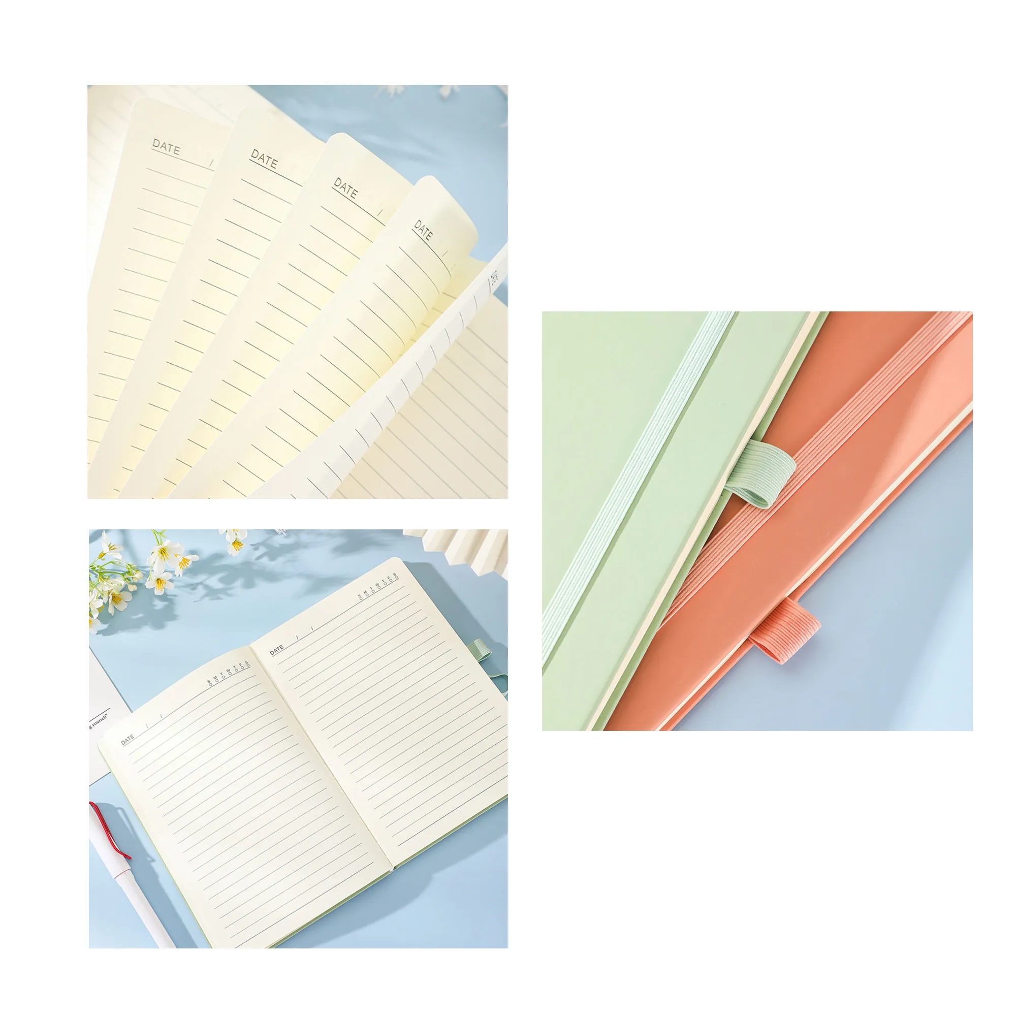 PU Leather A5 Notebook Woodfree Paper 4