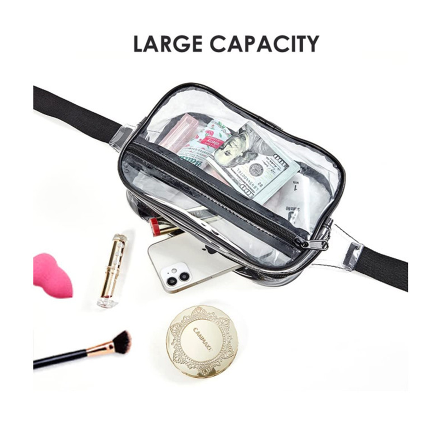 Waterproof Clear PVC Waist Bag 3