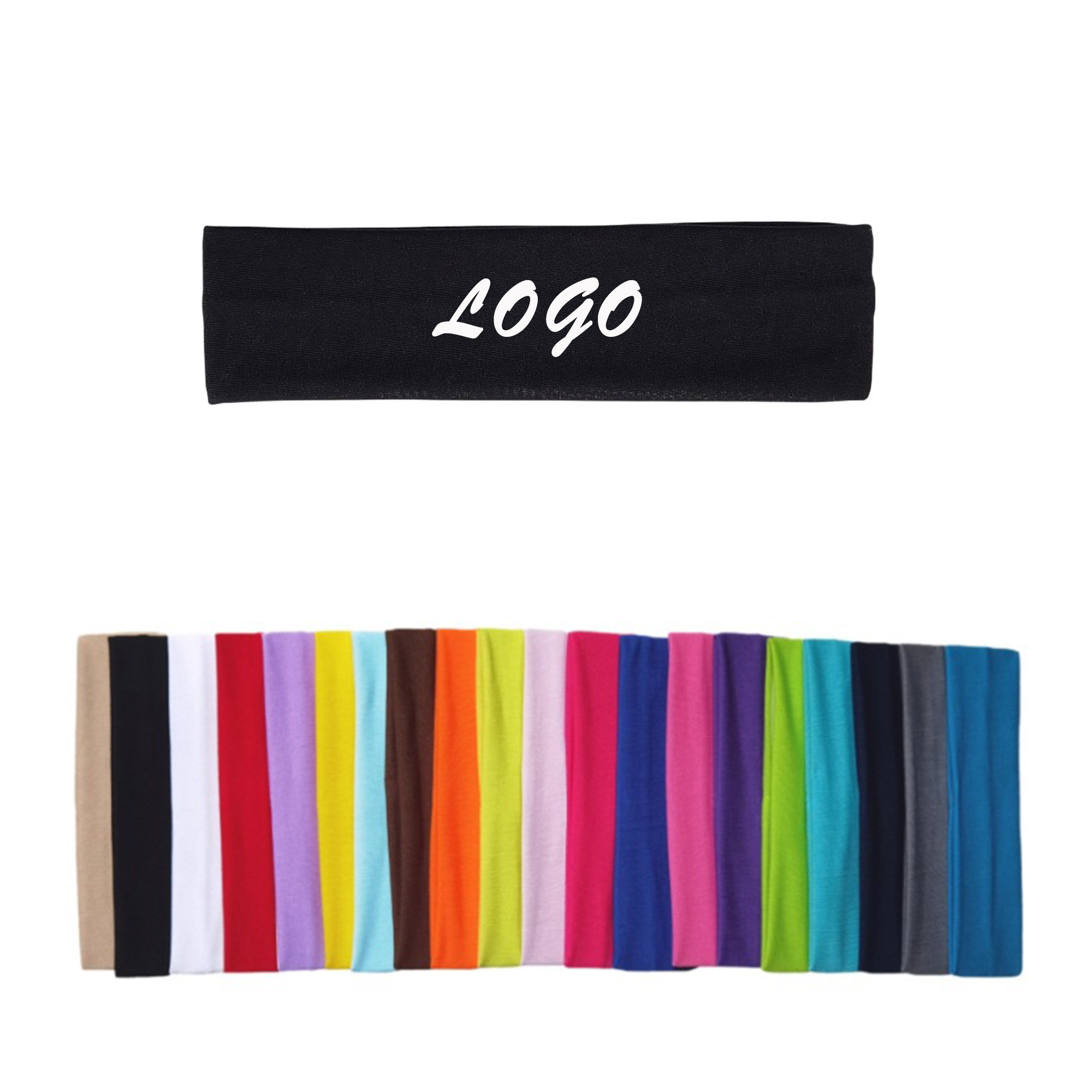 High-Stretch Wide Band Gym Sport Headband 10