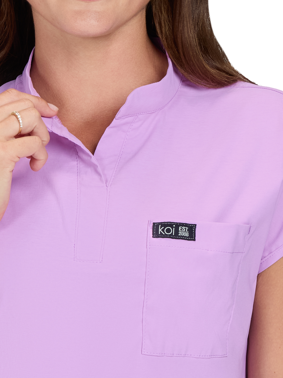 koi - Basics - Women's One-Pocket Stretch Tuck-In Ari Top 20