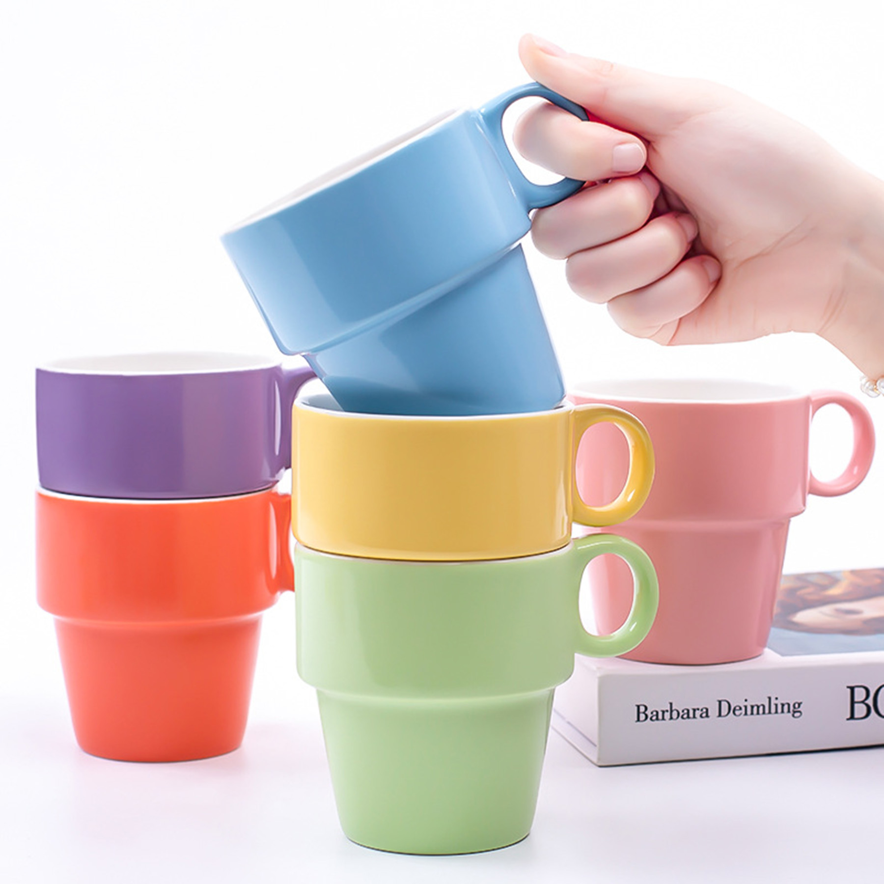 9 Oz. Porcelain Stackable Mug 1