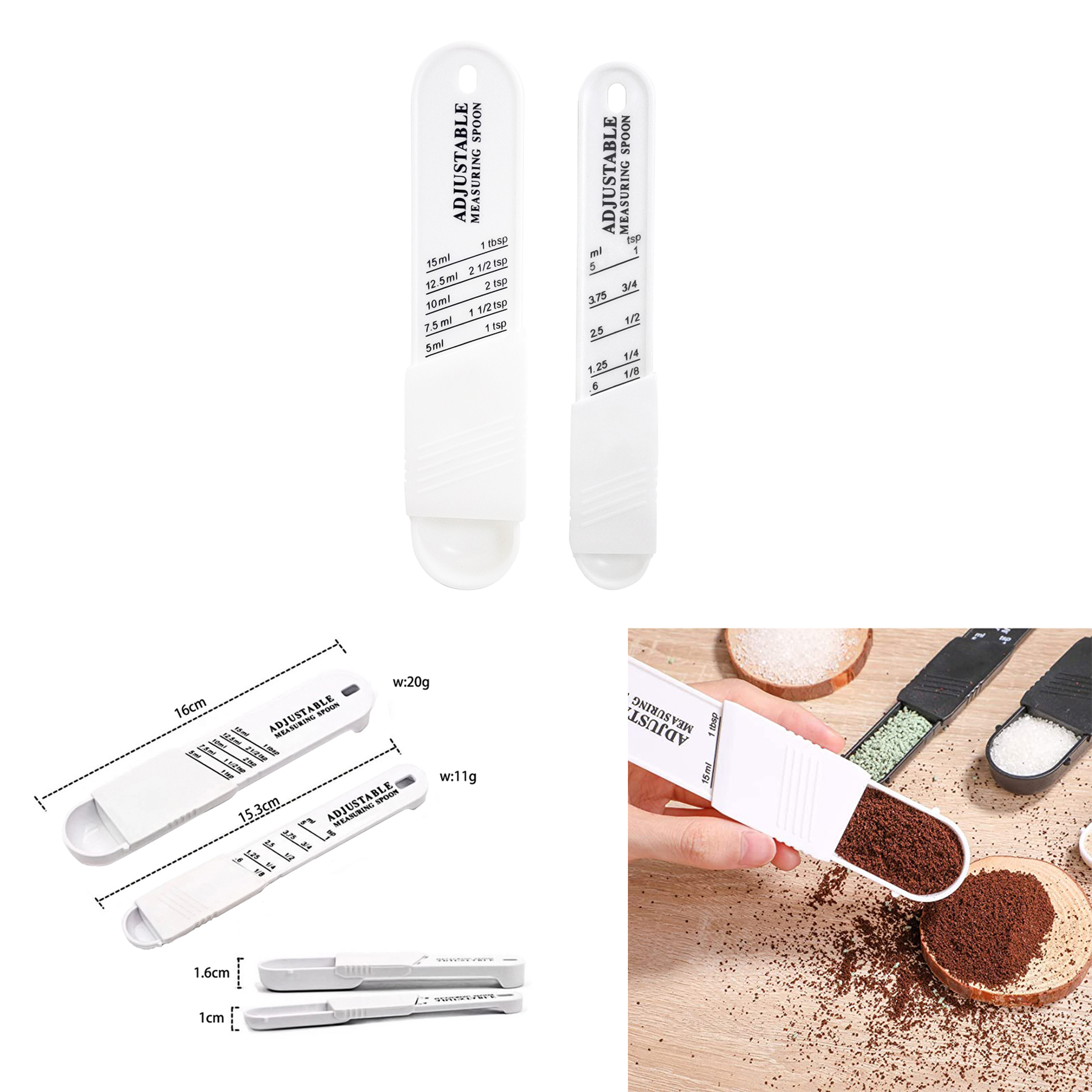 Adjustable Measuring Spoon Set 1