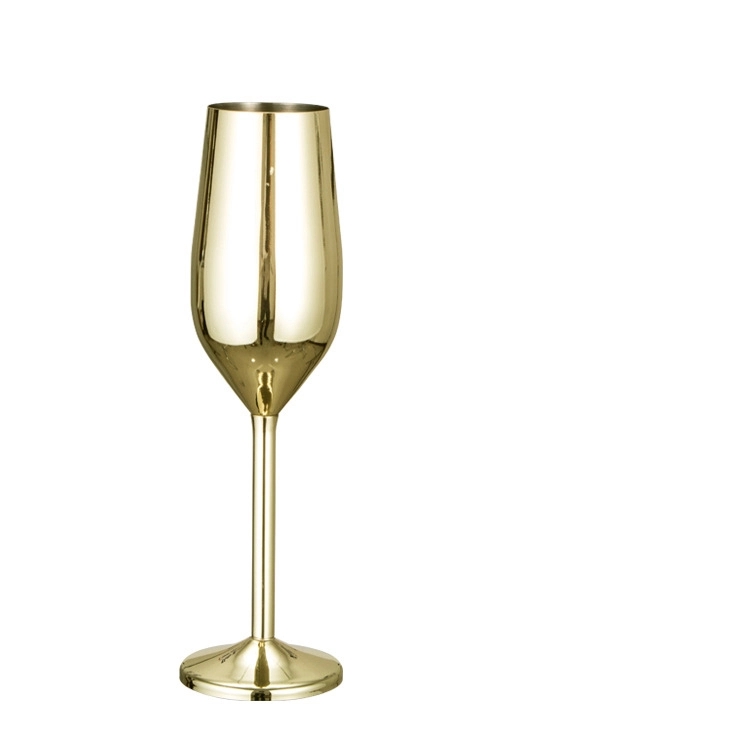 Custom 7 oz Stainless Steel Champagne Glasses 4
