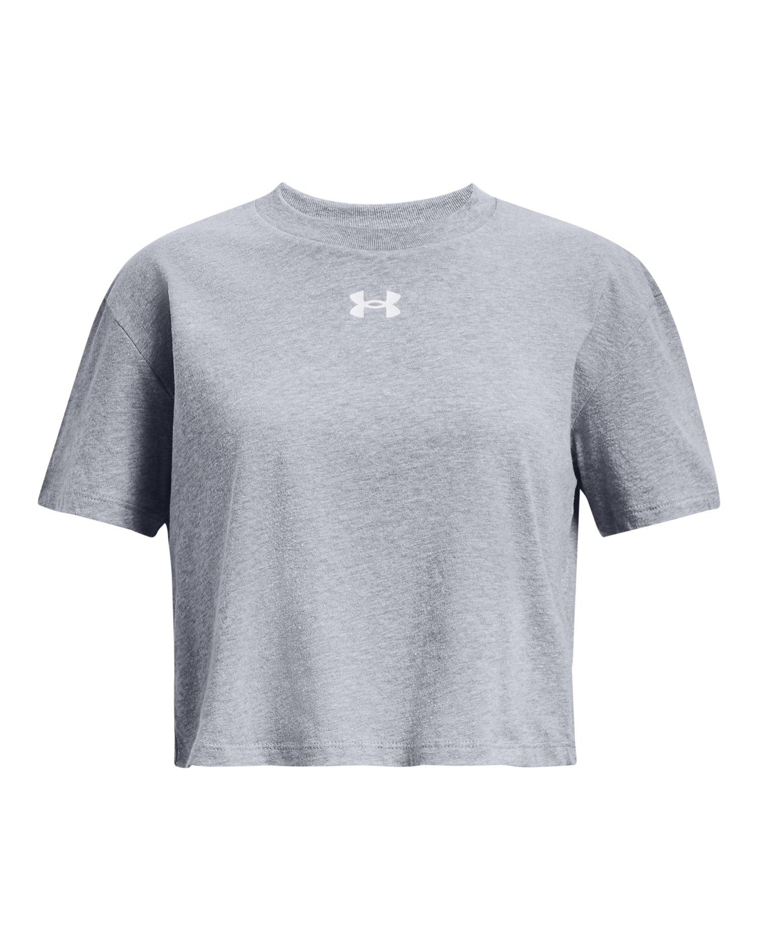 UA Crop Logo Girls' Short Sleeve 3