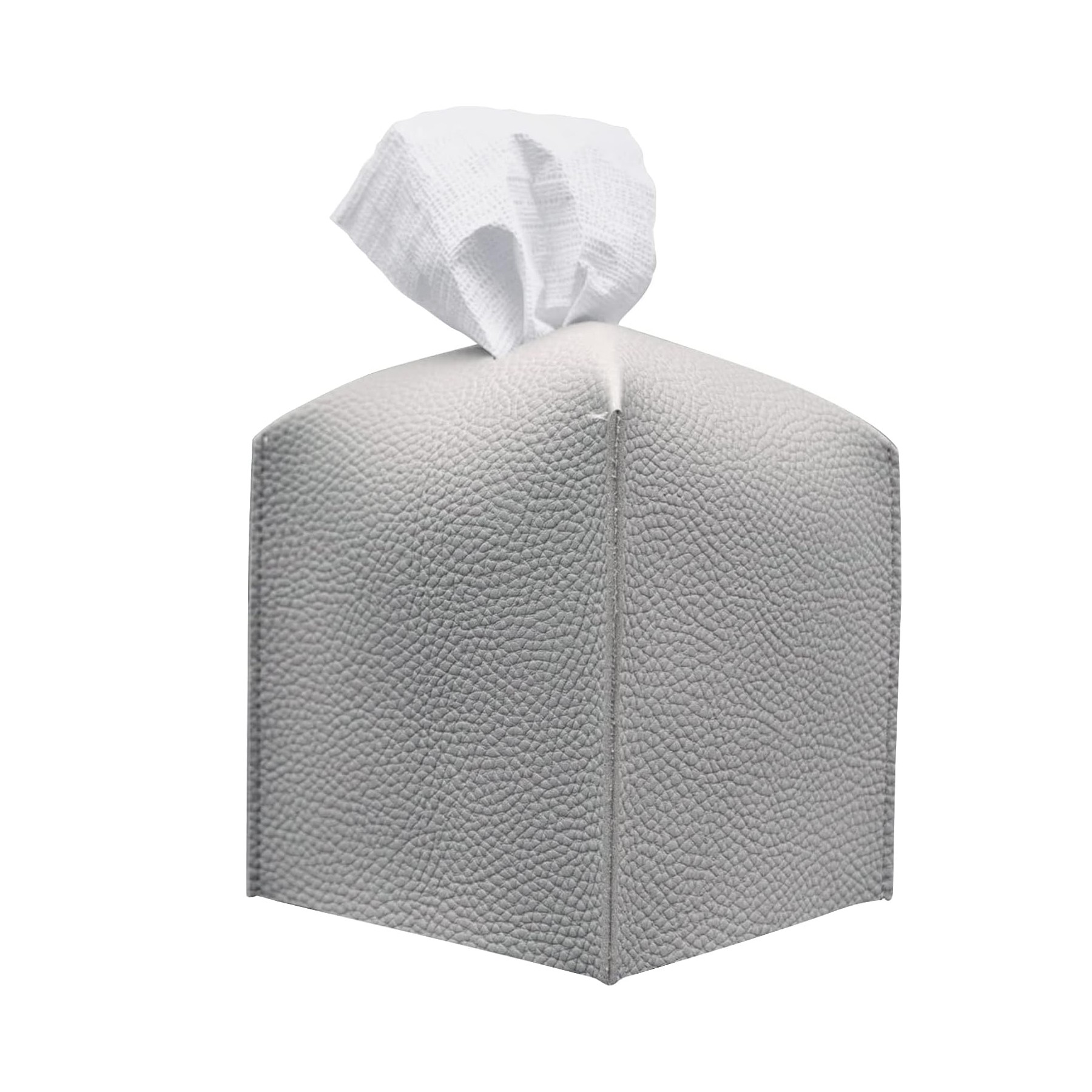 Square Decorative PU Leather Tissue Box 8