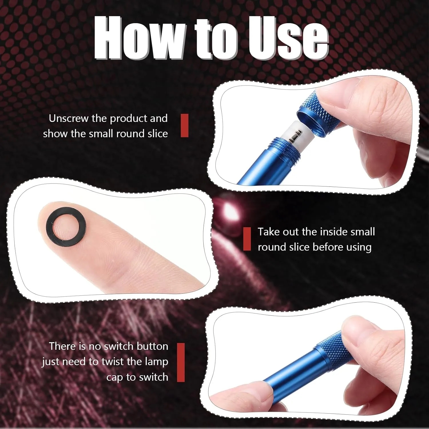 Mini LED Flashlight Keychains 2
