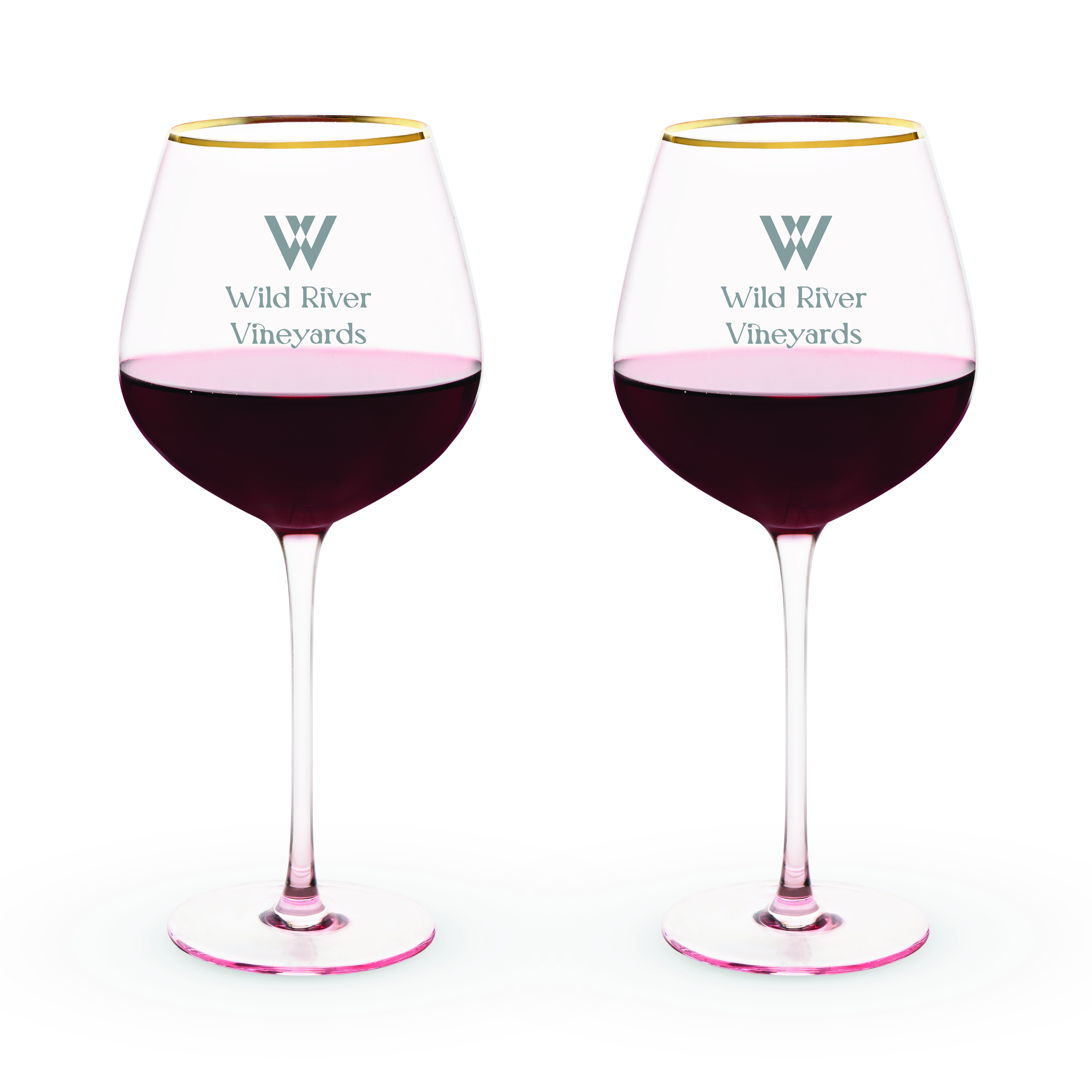 Twine Living® Rose Crystal Red Wine Glass