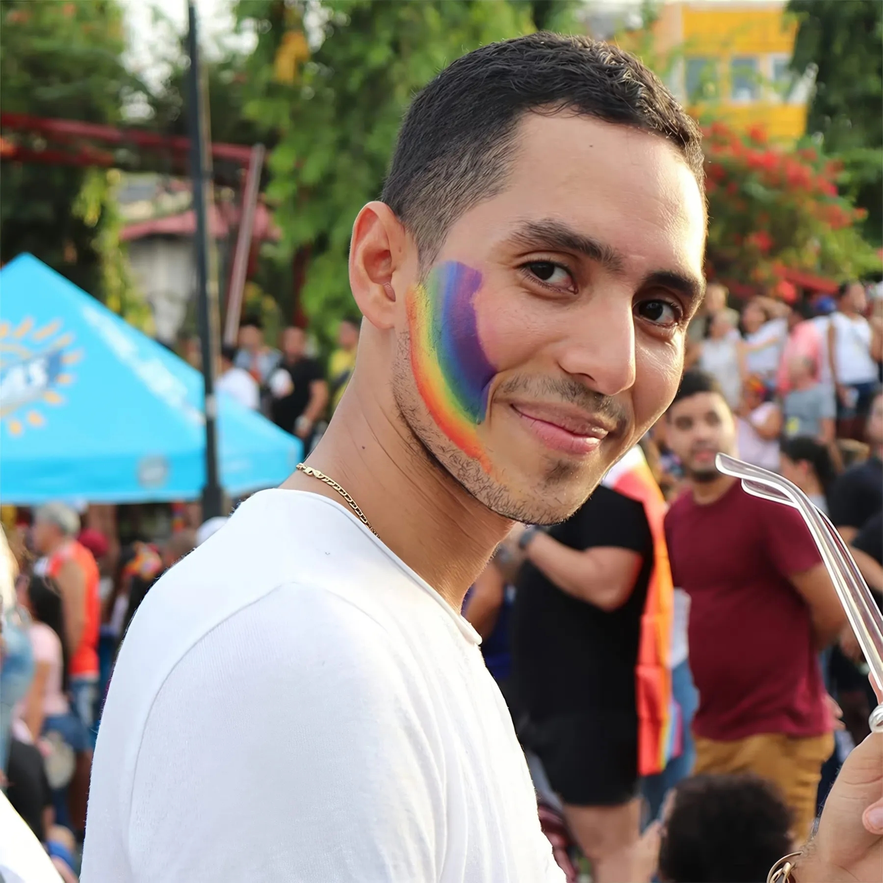 Rainbow Face Body Paint 5