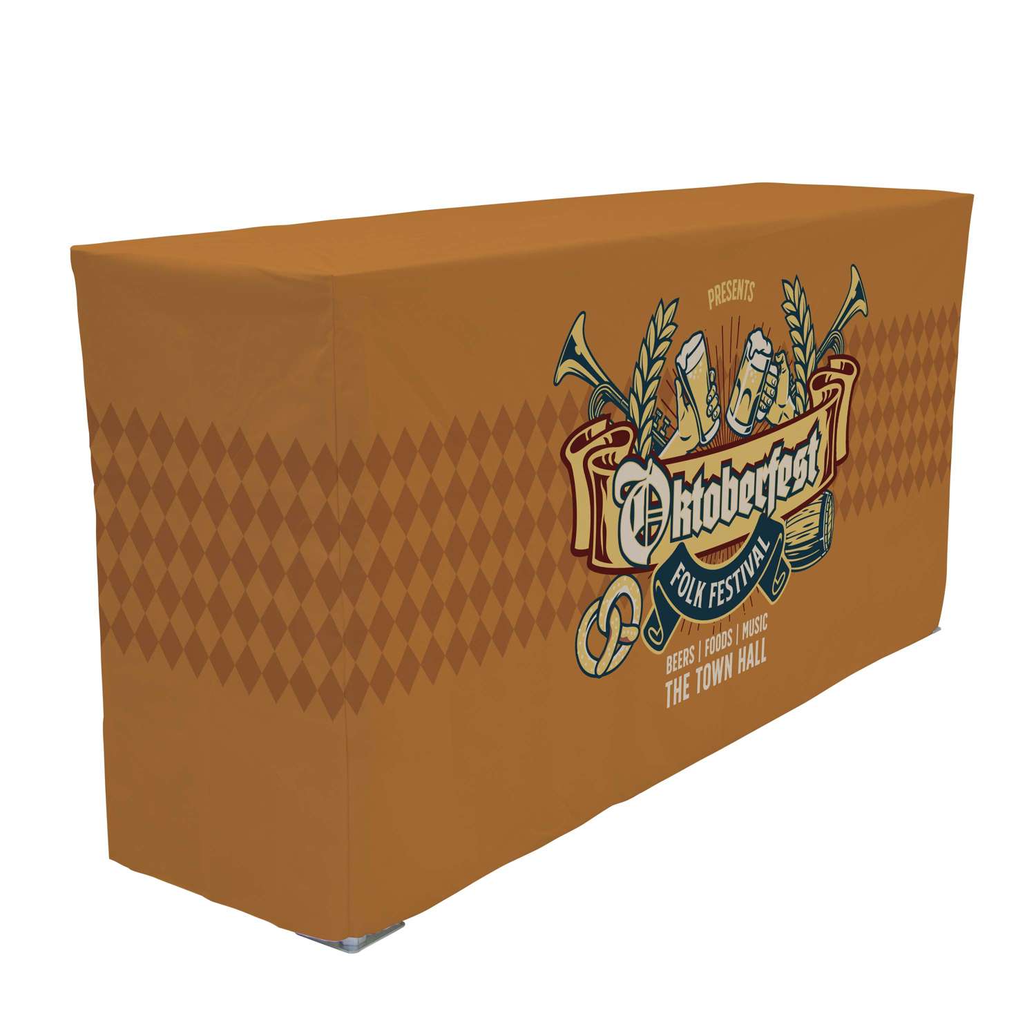 38.5"H x 77.5"W Pop-Up Table & Fitted Dye Sub Throw Kit