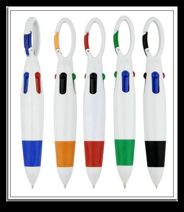 4 Neon Color in One Ballpoint Pen with Buckle 3