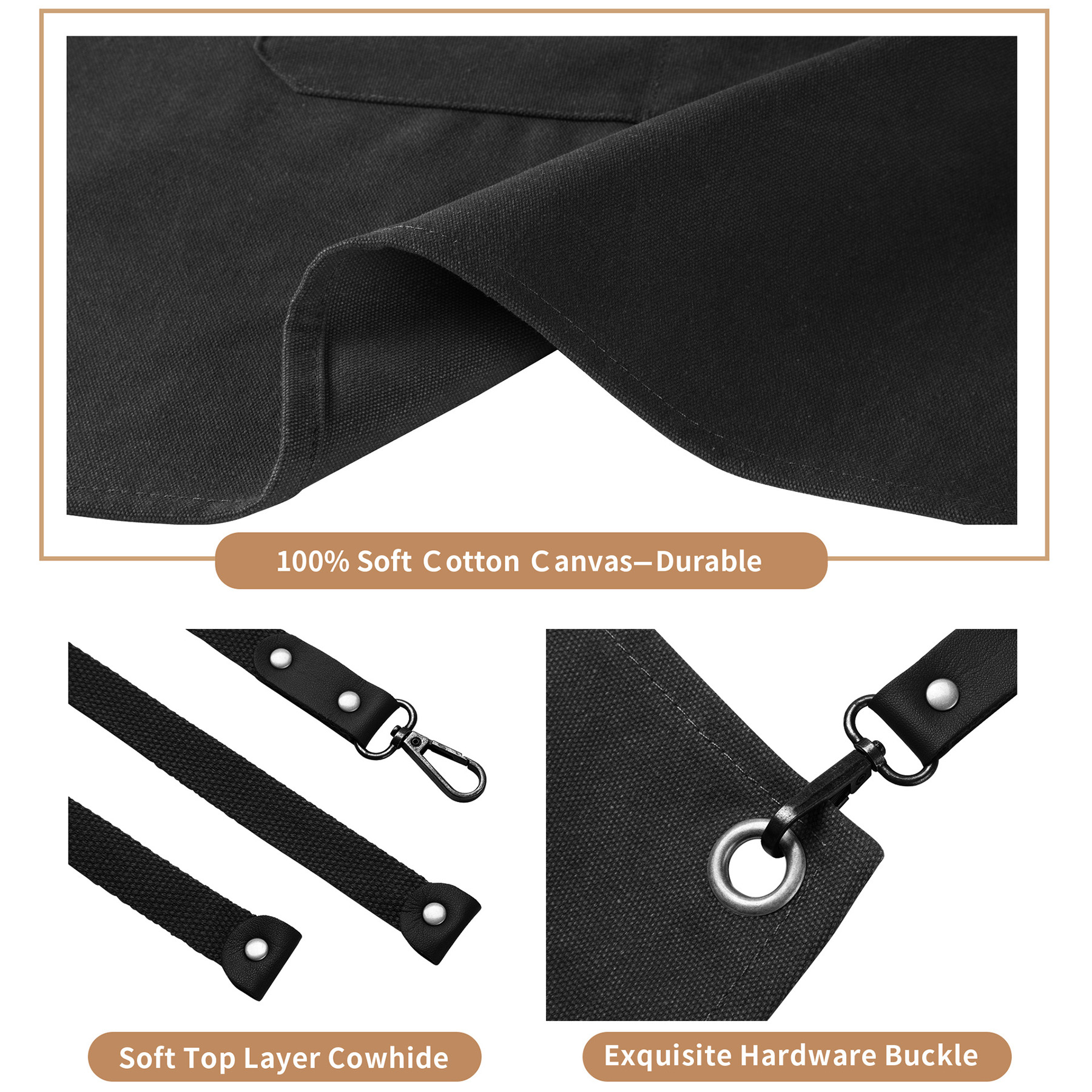 Canvas Multifunctional Pocket Carpentry Apron 12