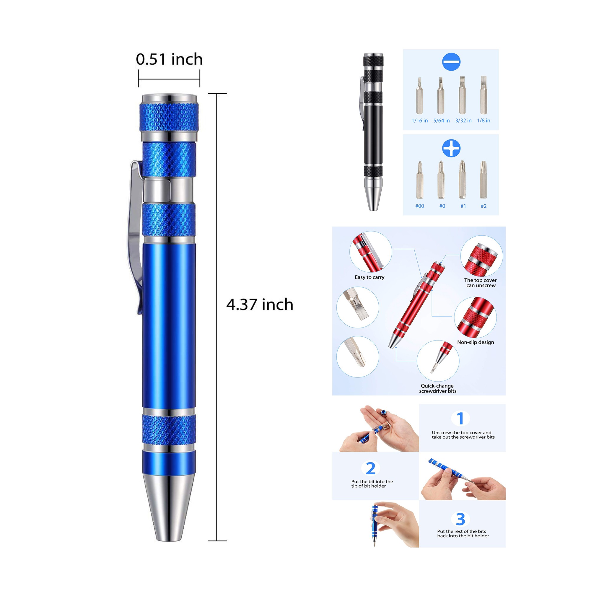 8 in 1 Pocket Screwdriver Precision 3