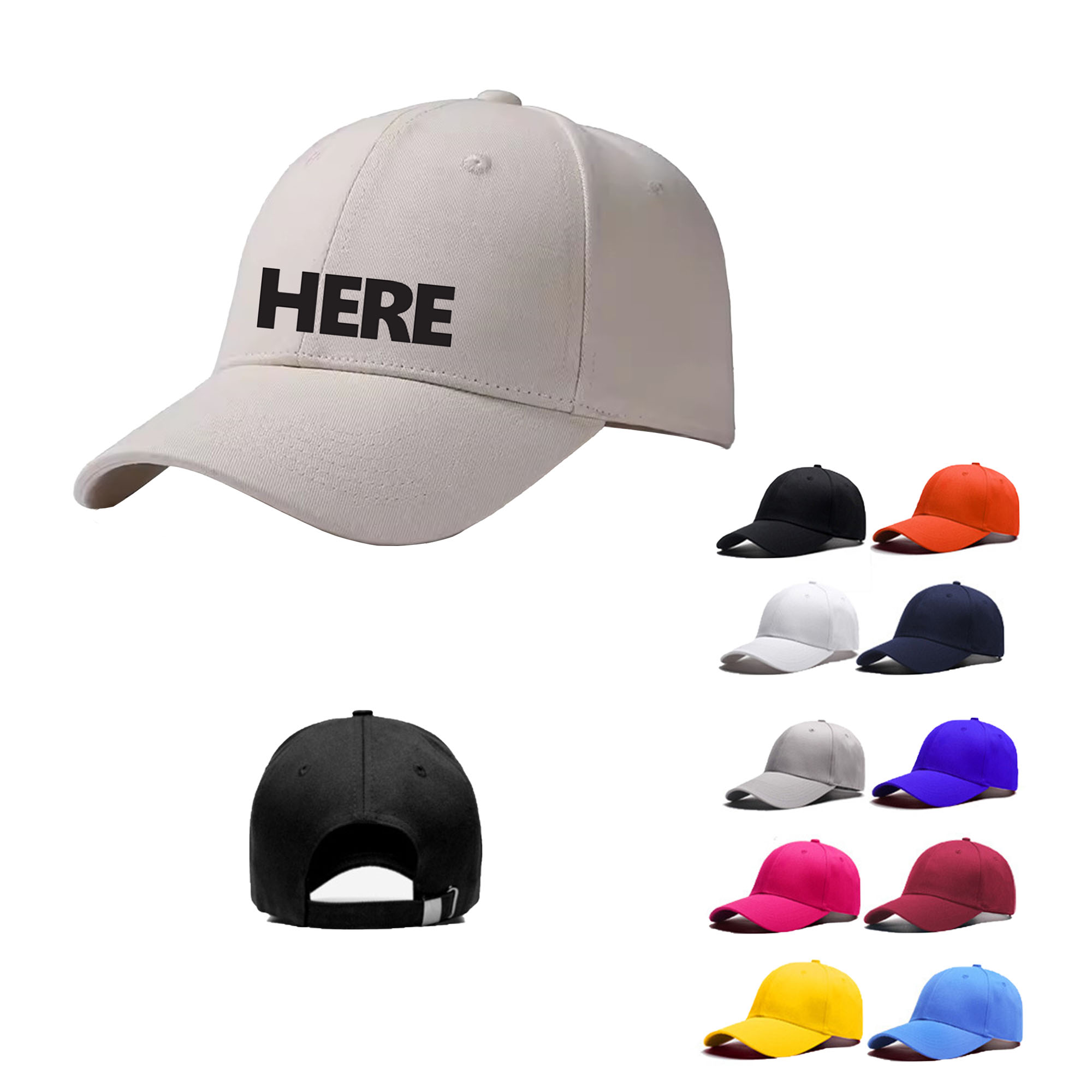Premium Cotton Embroidered Baseball Cap 2