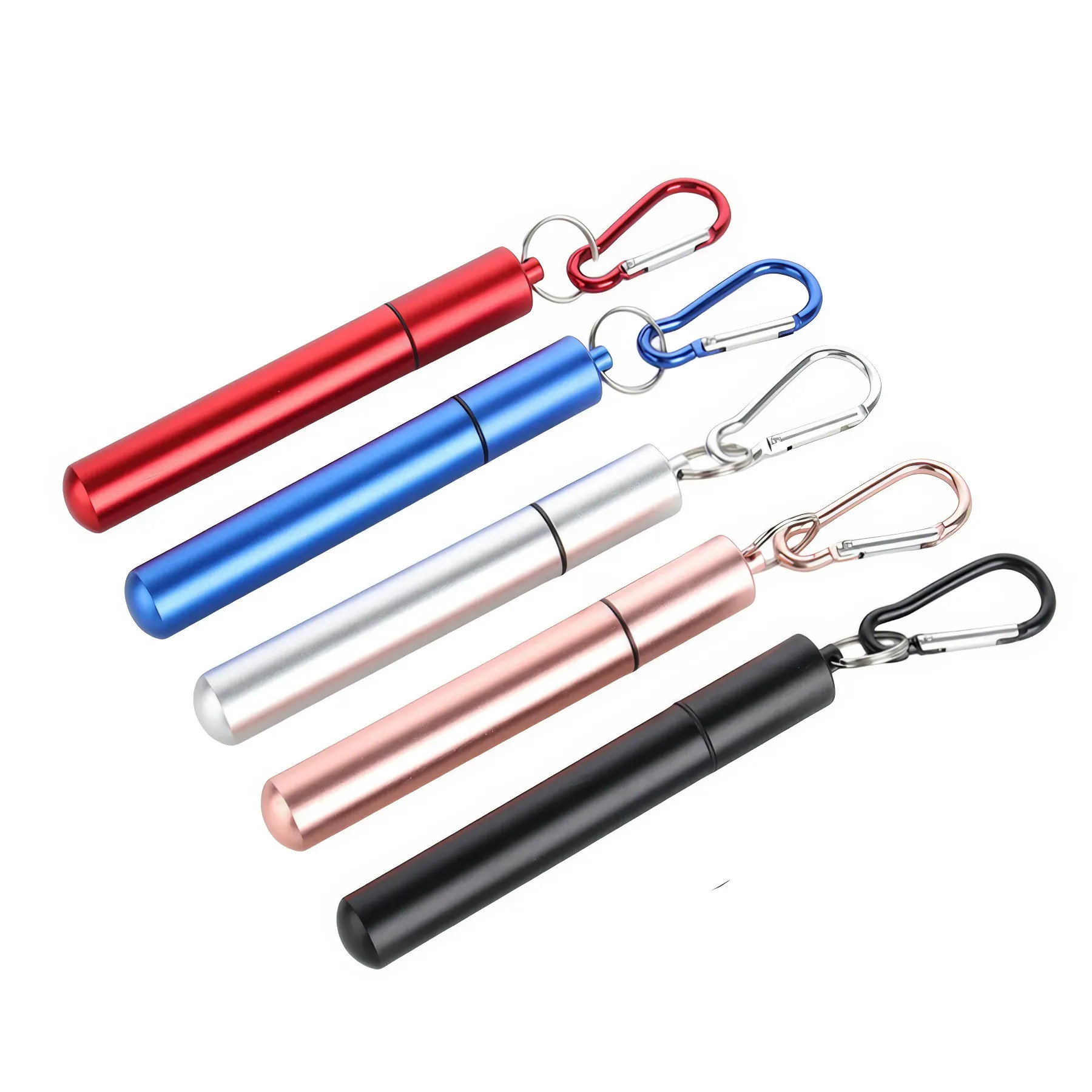 304 Telescopic Straw Aluminum Tube Packaging 6
