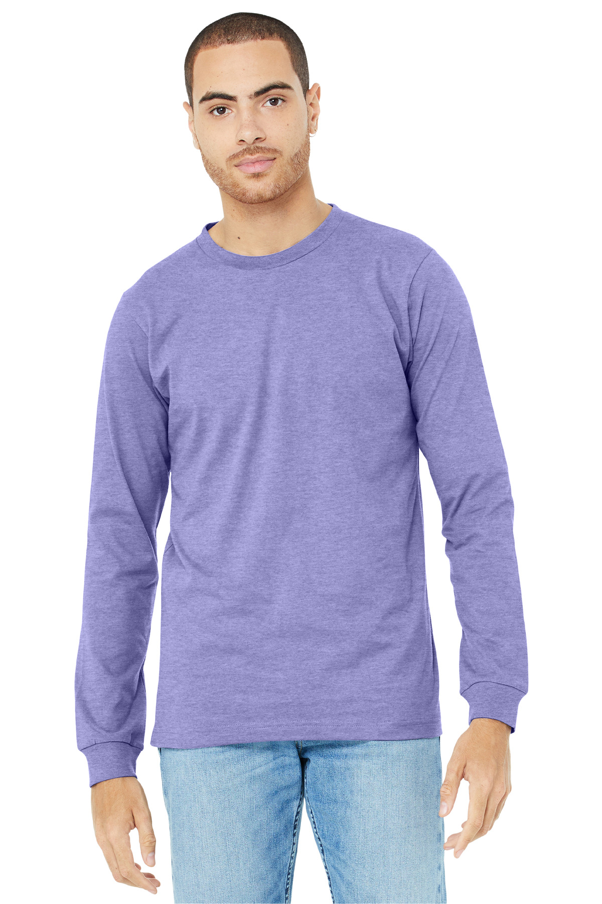 BELLA+CANVAS Unisex Heather CVC Long Sleeve Tee BC3501CVC 121