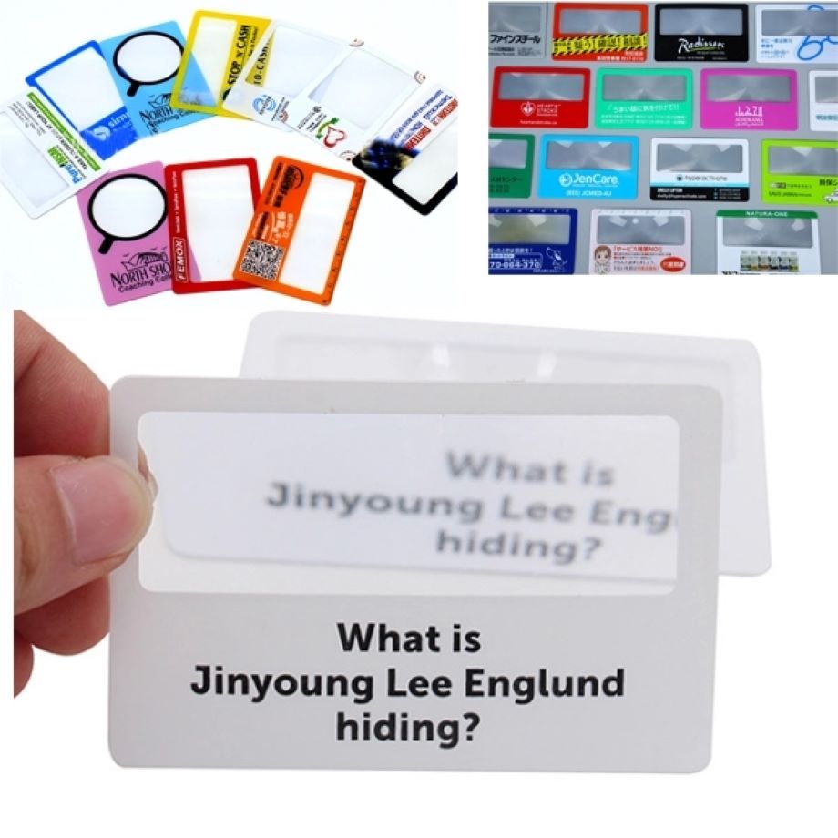 Printed Card Magnifying Glass 3