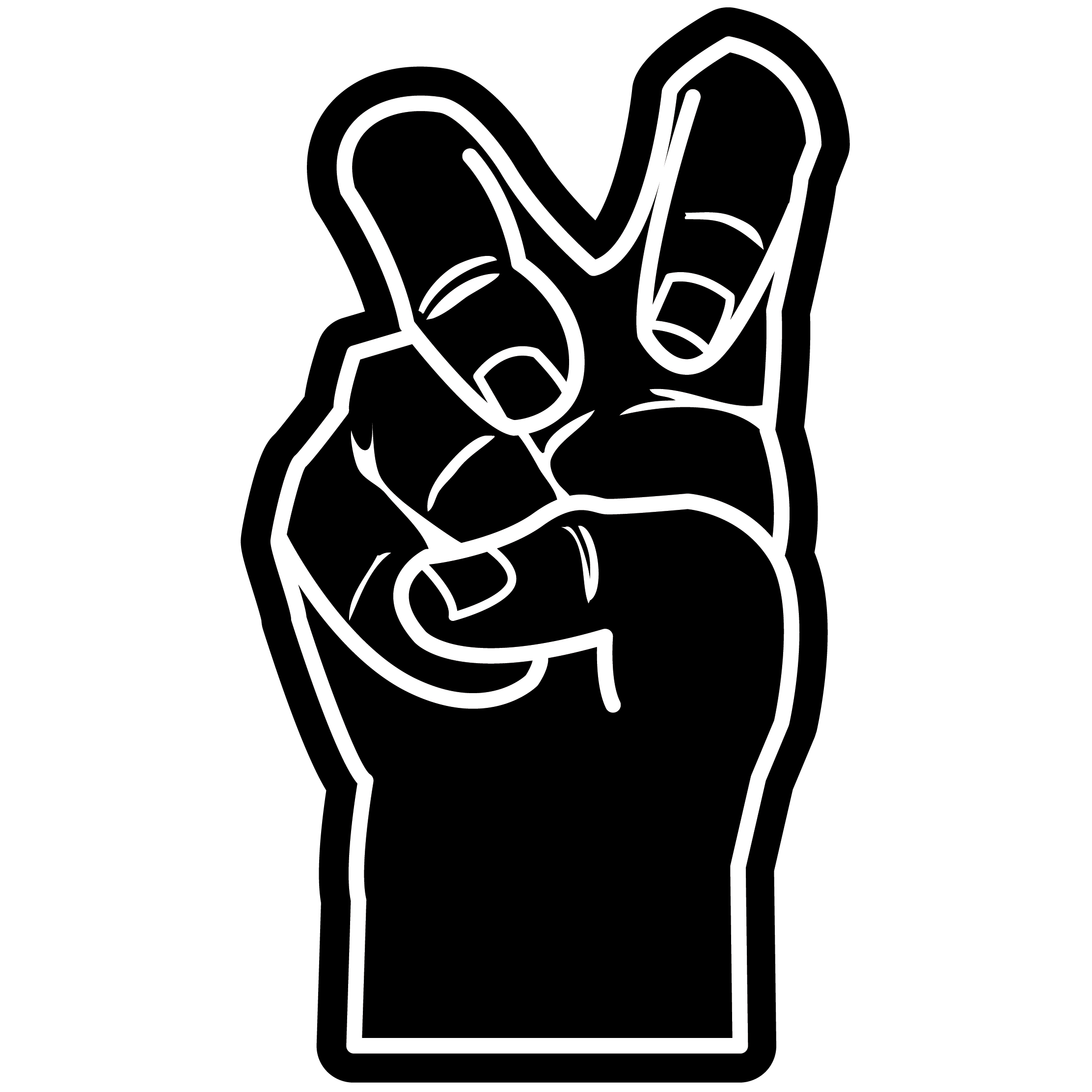Bent Finger Frog Hand 13